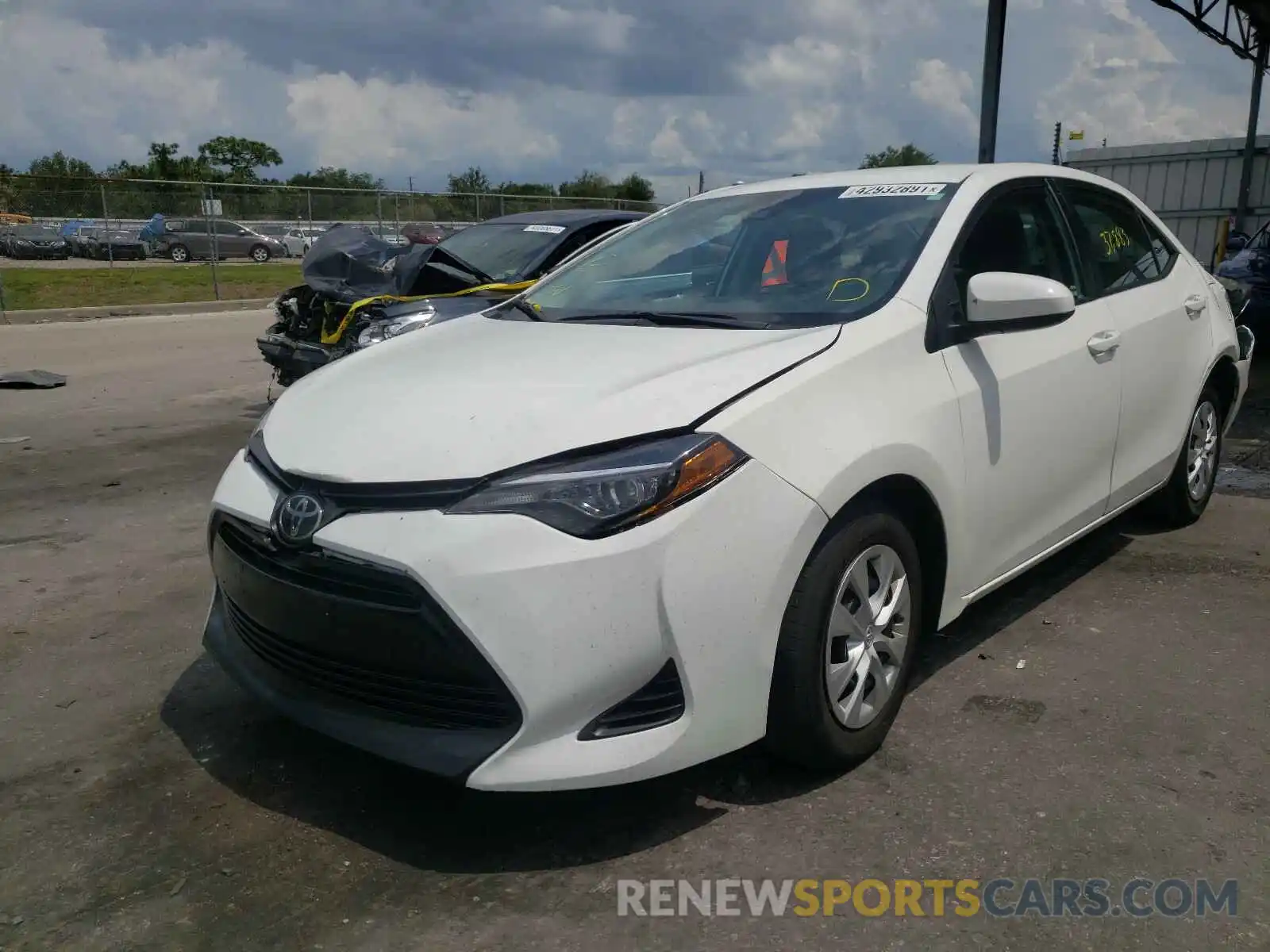 2 Photograph of a damaged car 5YFBURHE9KP904441 TOYOTA COROLLA 2019