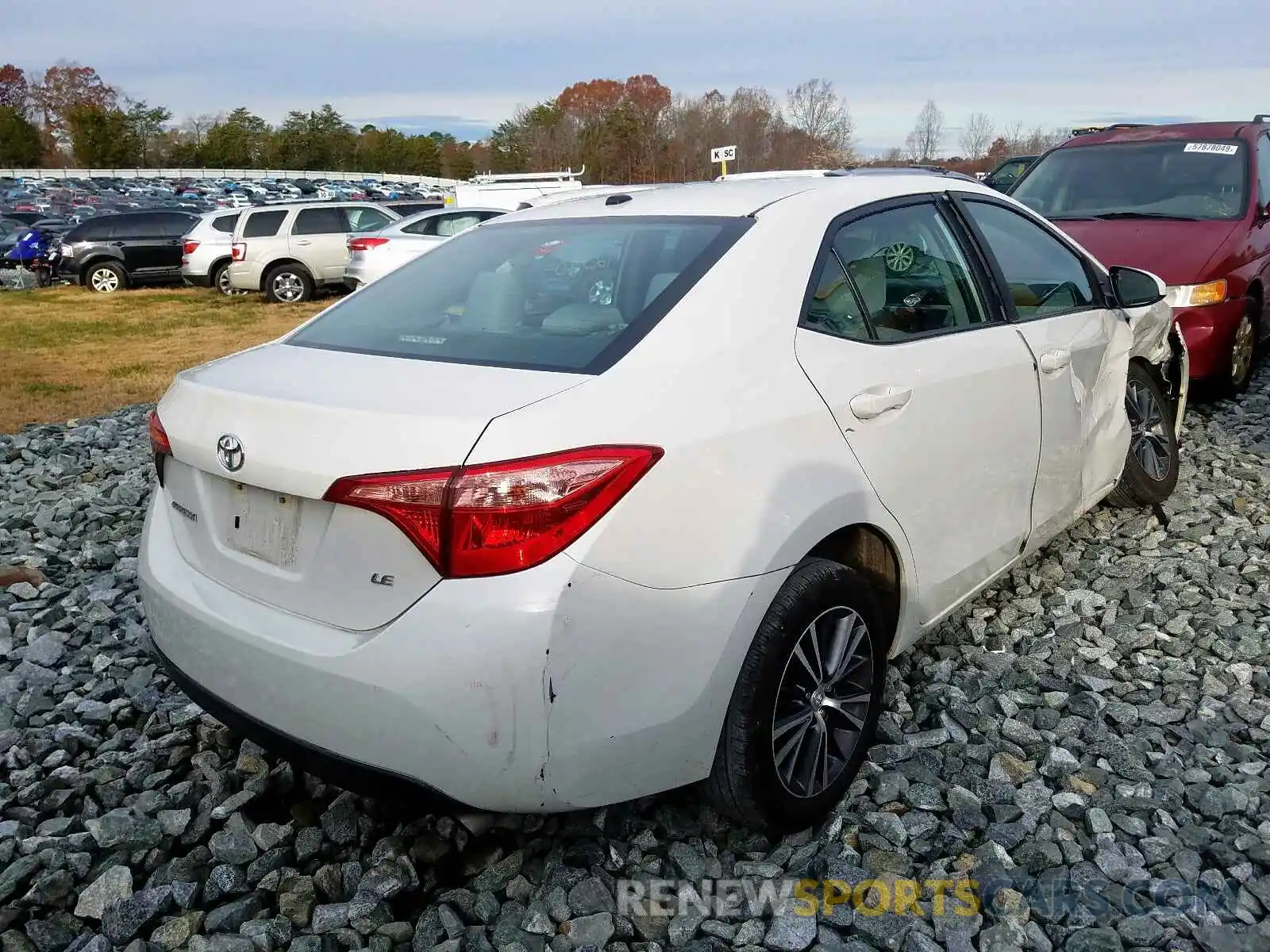 4 Photograph of a damaged car 5YFBURHE9KP905315 TOYOTA COROLLA 2019