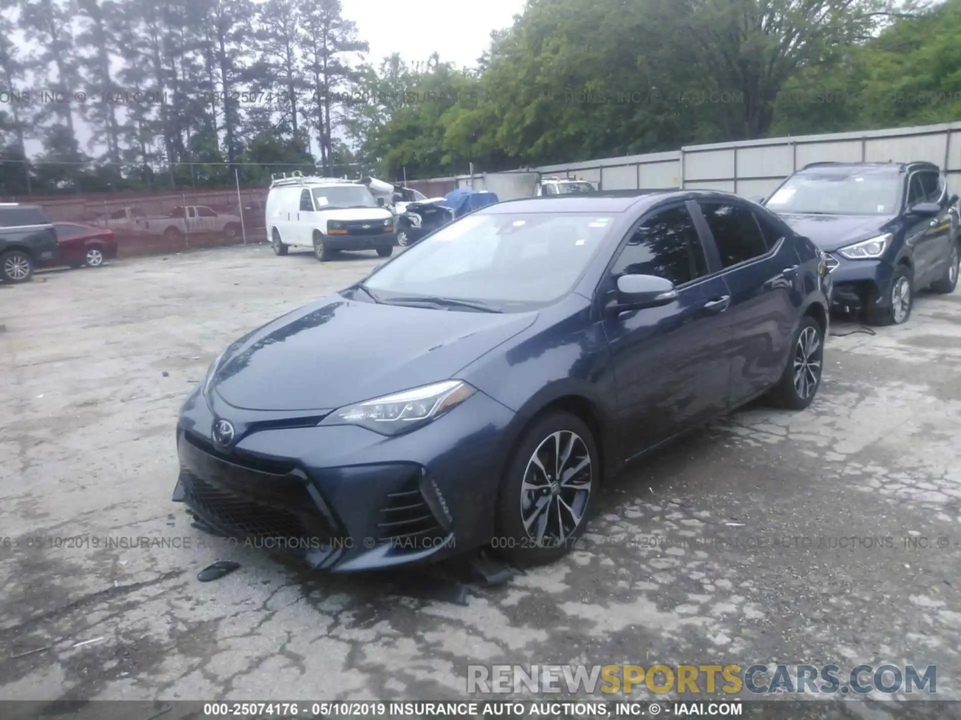 2 Photograph of a damaged car 5YFBURHE9KP906125 TOYOTA COROLLA 2019