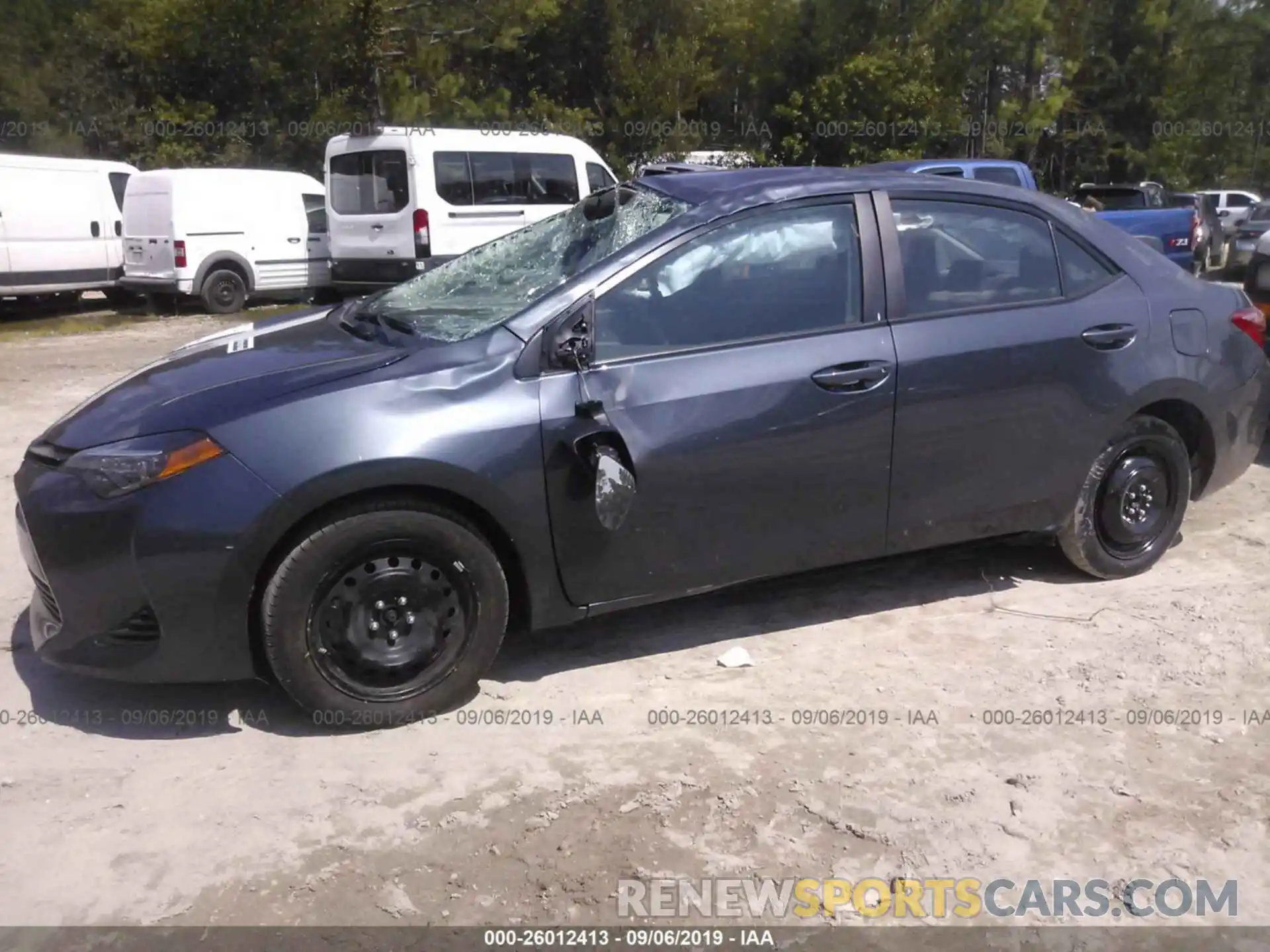 2 Photograph of a damaged car 5YFBURHE9KP906366 TOYOTA COROLLA 2019