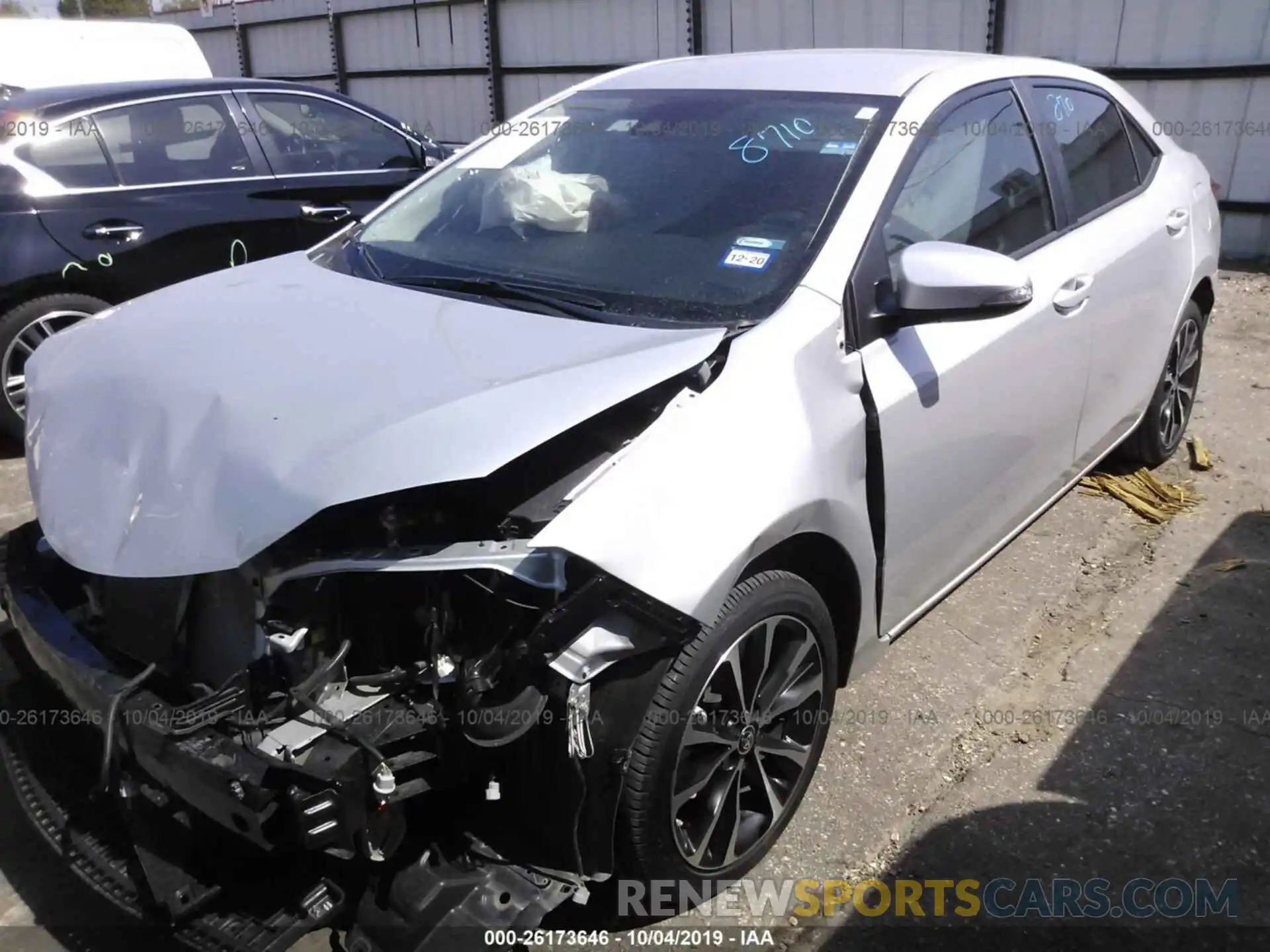 2 Photograph of a damaged car 5YFBURHE9KP906805 TOYOTA COROLLA 2019