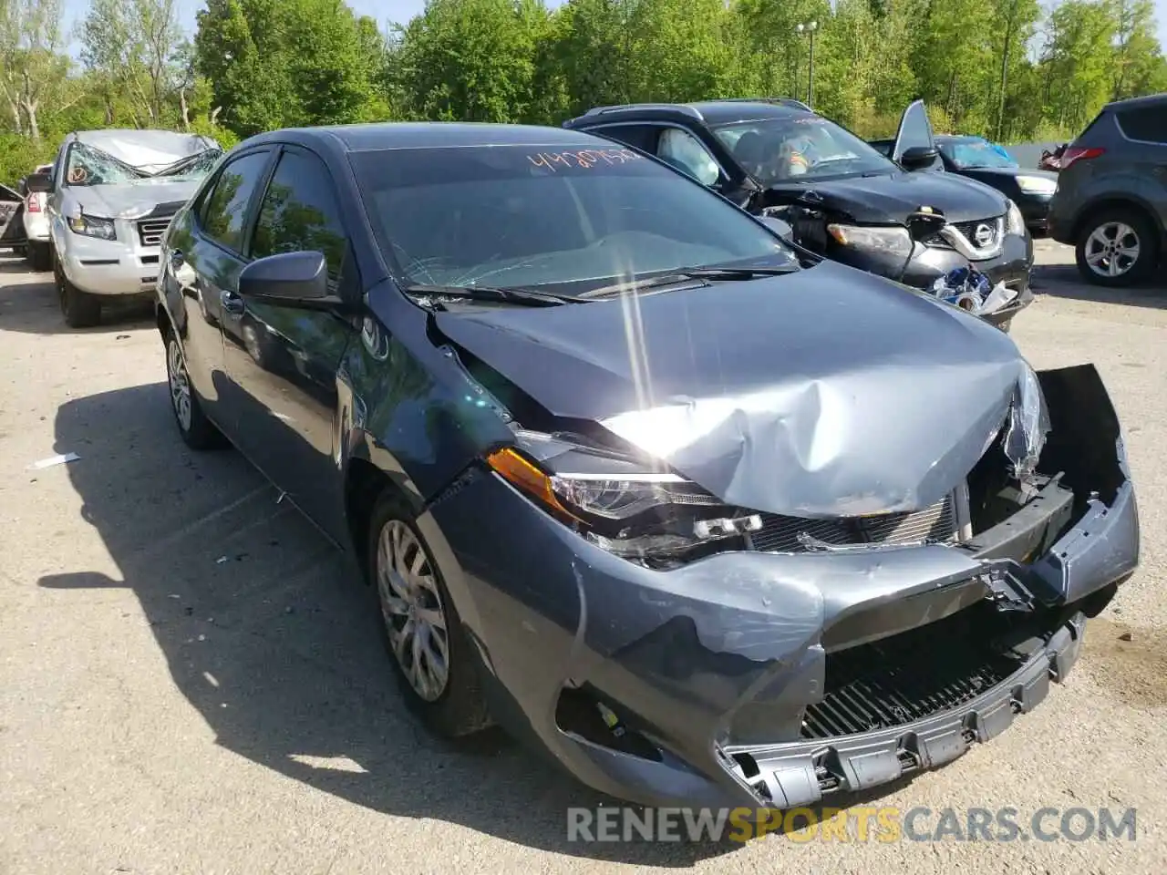 1 Photograph of a damaged car 5YFBURHE9KP906853 TOYOTA COROLLA 2019