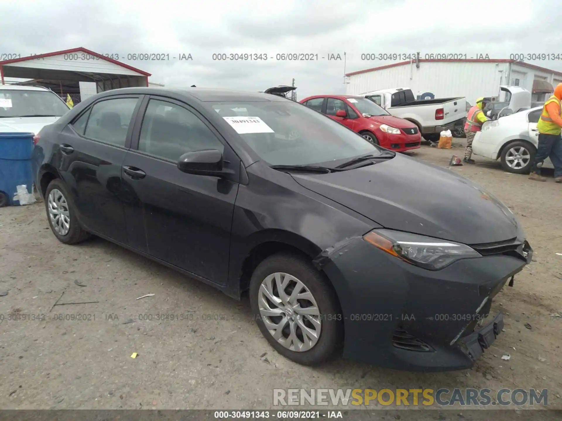 1 Photograph of a damaged car 5YFBURHE9KP906920 TOYOTA COROLLA 2019