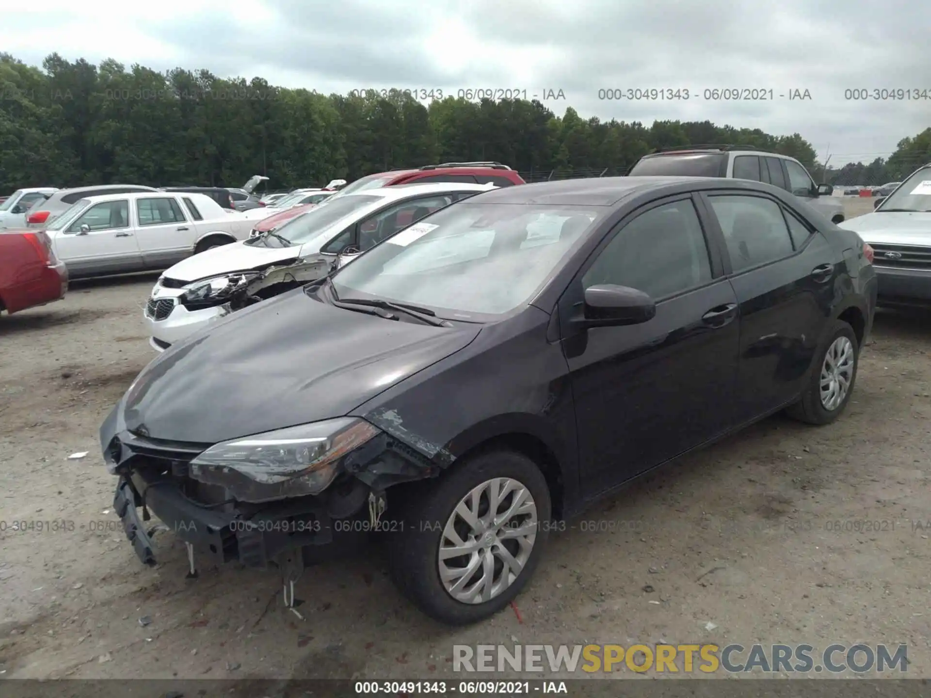 2 Photograph of a damaged car 5YFBURHE9KP906920 TOYOTA COROLLA 2019