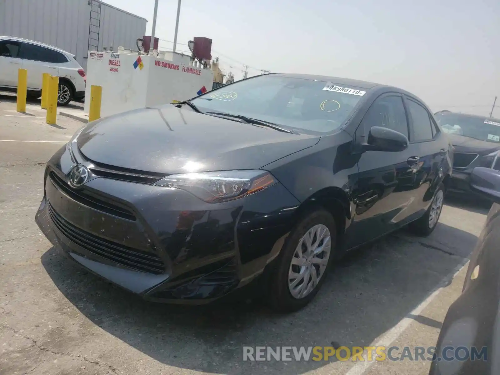 2 Photograph of a damaged car 5YFBURHE9KP907159 TOYOTA COROLLA 2019