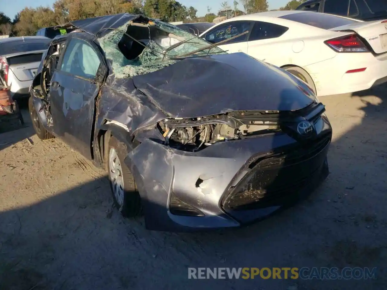 1 Photograph of a damaged car 5YFBURHE9KP907386 TOYOTA COROLLA 2019