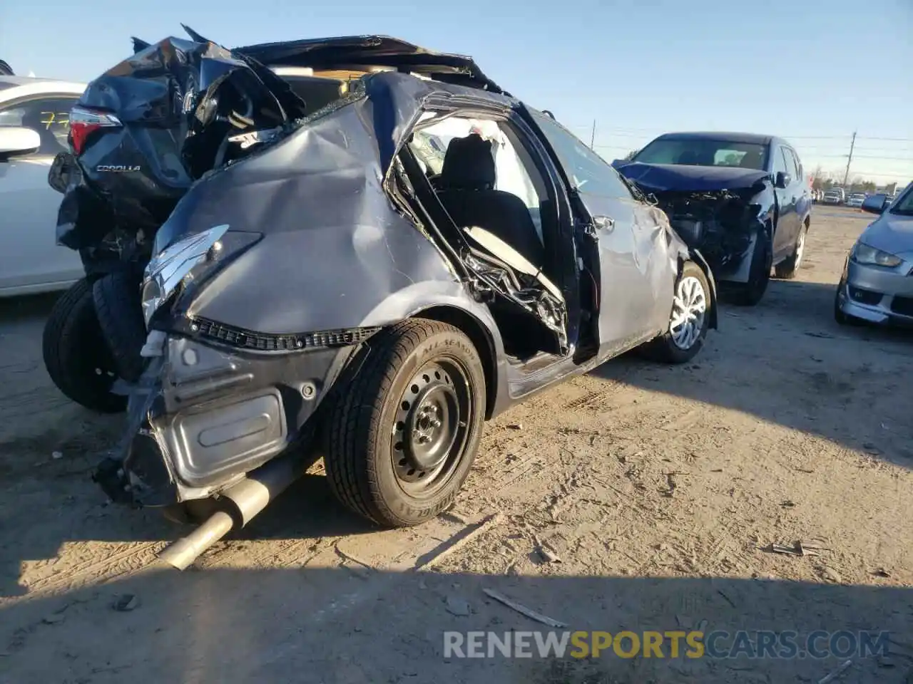 4 Photograph of a damaged car 5YFBURHE9KP907386 TOYOTA COROLLA 2019