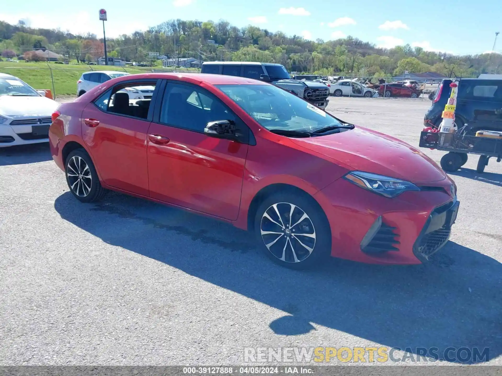 1 Photograph of a damaged car 5YFBURHE9KP907680 TOYOTA COROLLA 2019