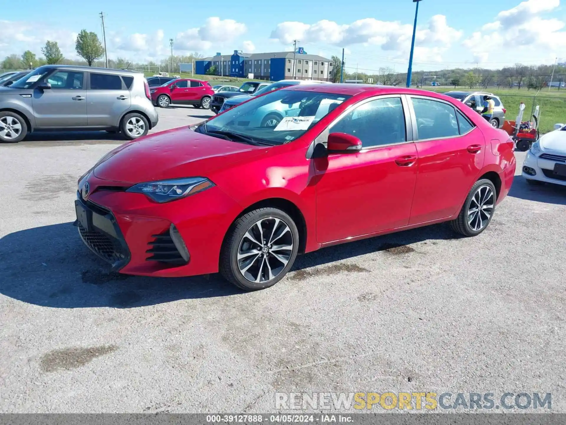 2 Photograph of a damaged car 5YFBURHE9KP907680 TOYOTA COROLLA 2019