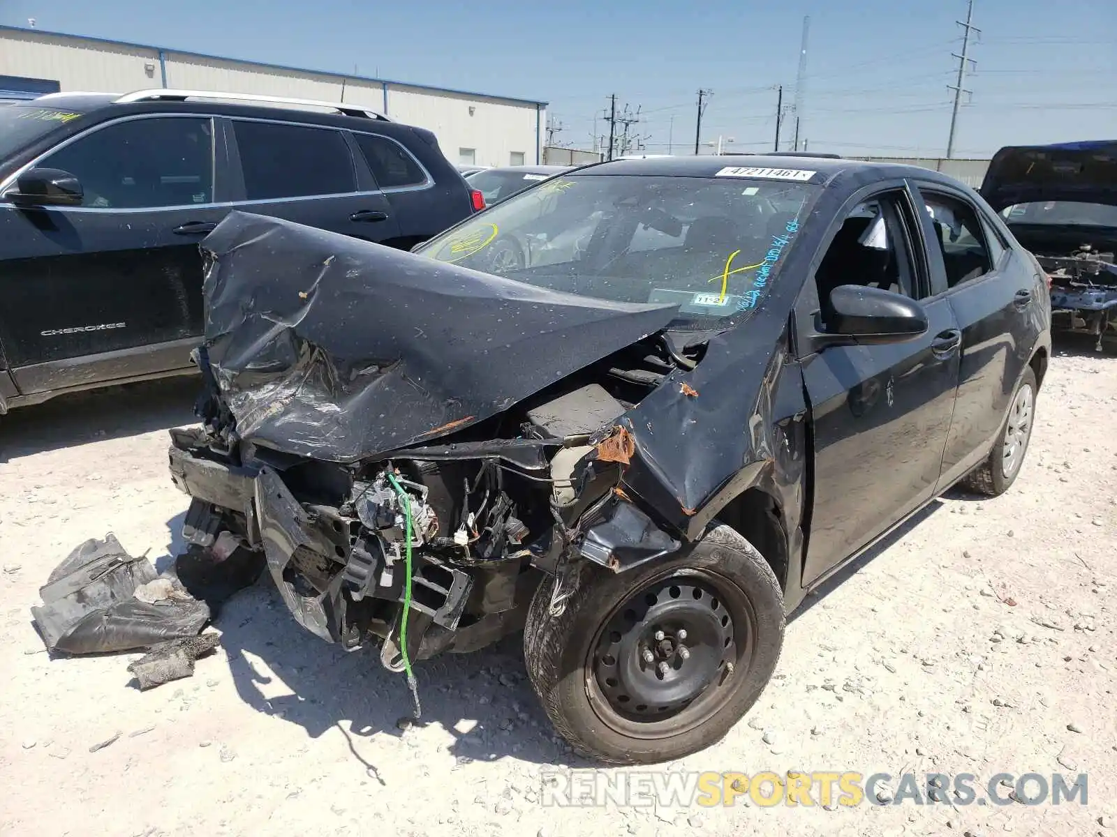 2 Photograph of a damaged car 5YFBURHE9KP908442 TOYOTA COROLLA 2019