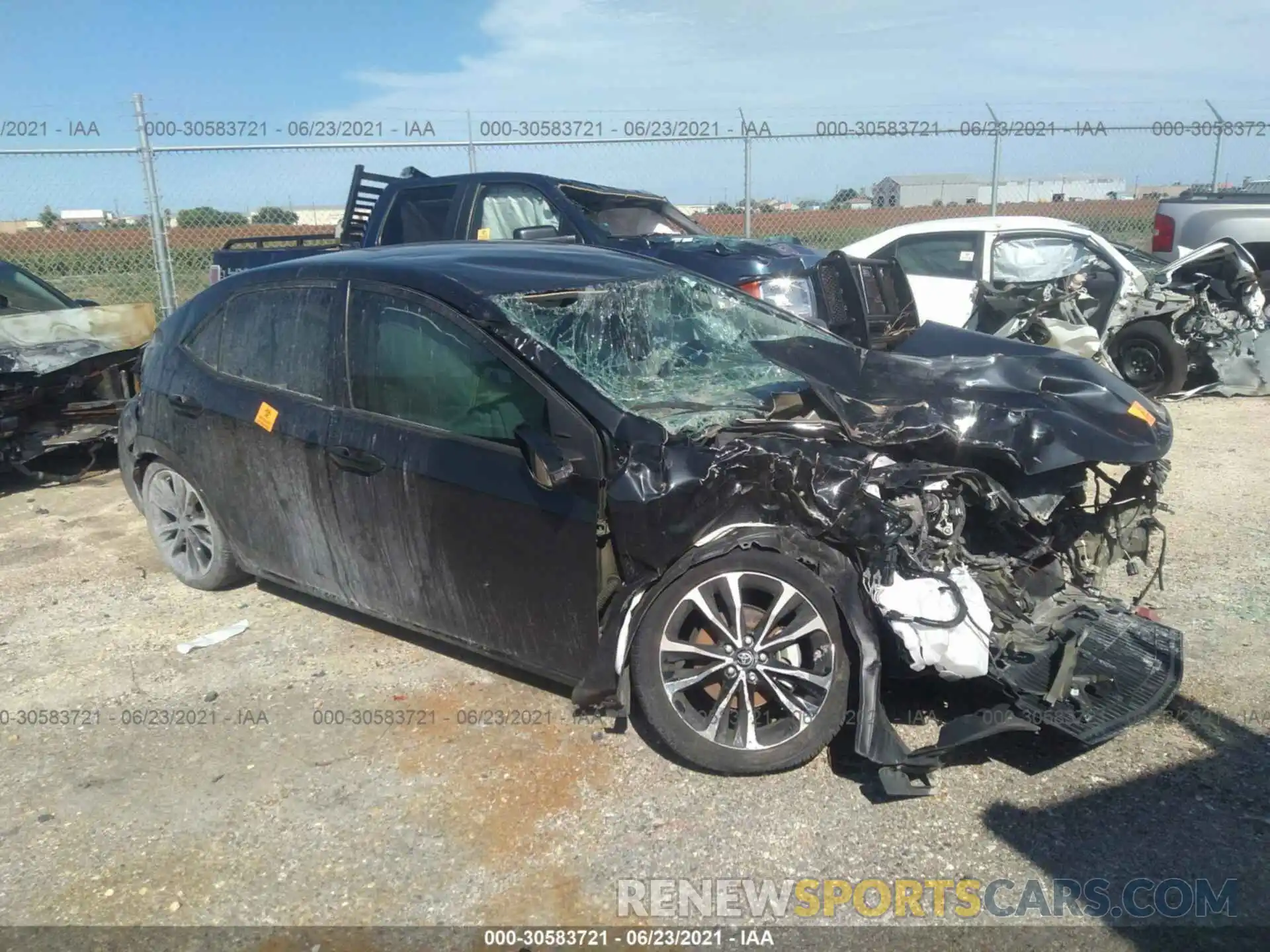 1 Photograph of a damaged car 5YFBURHE9KP908781 TOYOTA COROLLA 2019