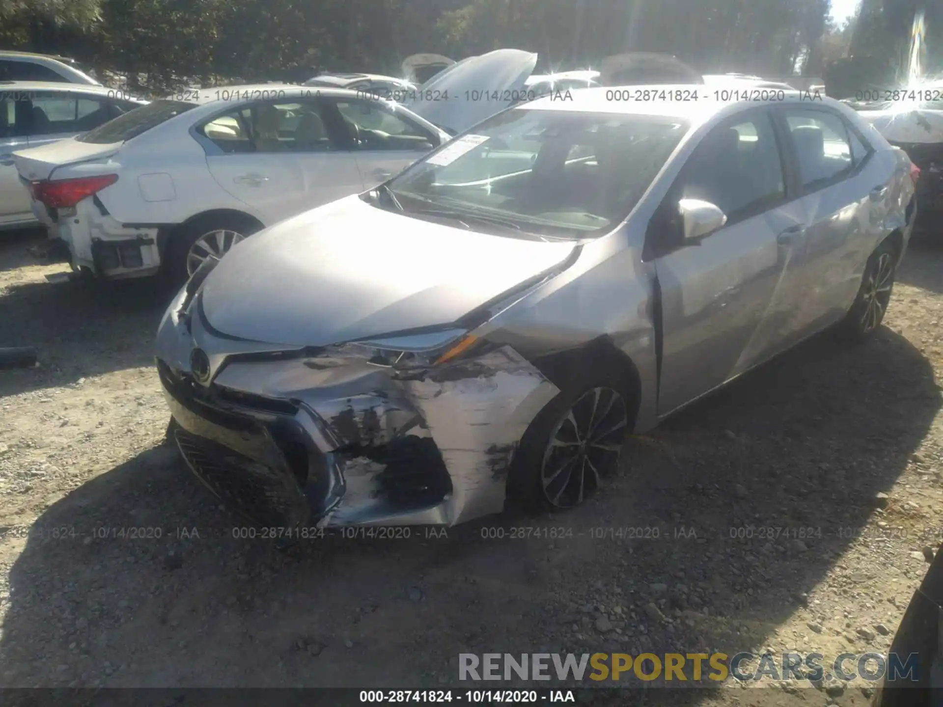 2 Photograph of a damaged car 5YFBURHE9KP910093 TOYOTA COROLLA 2019