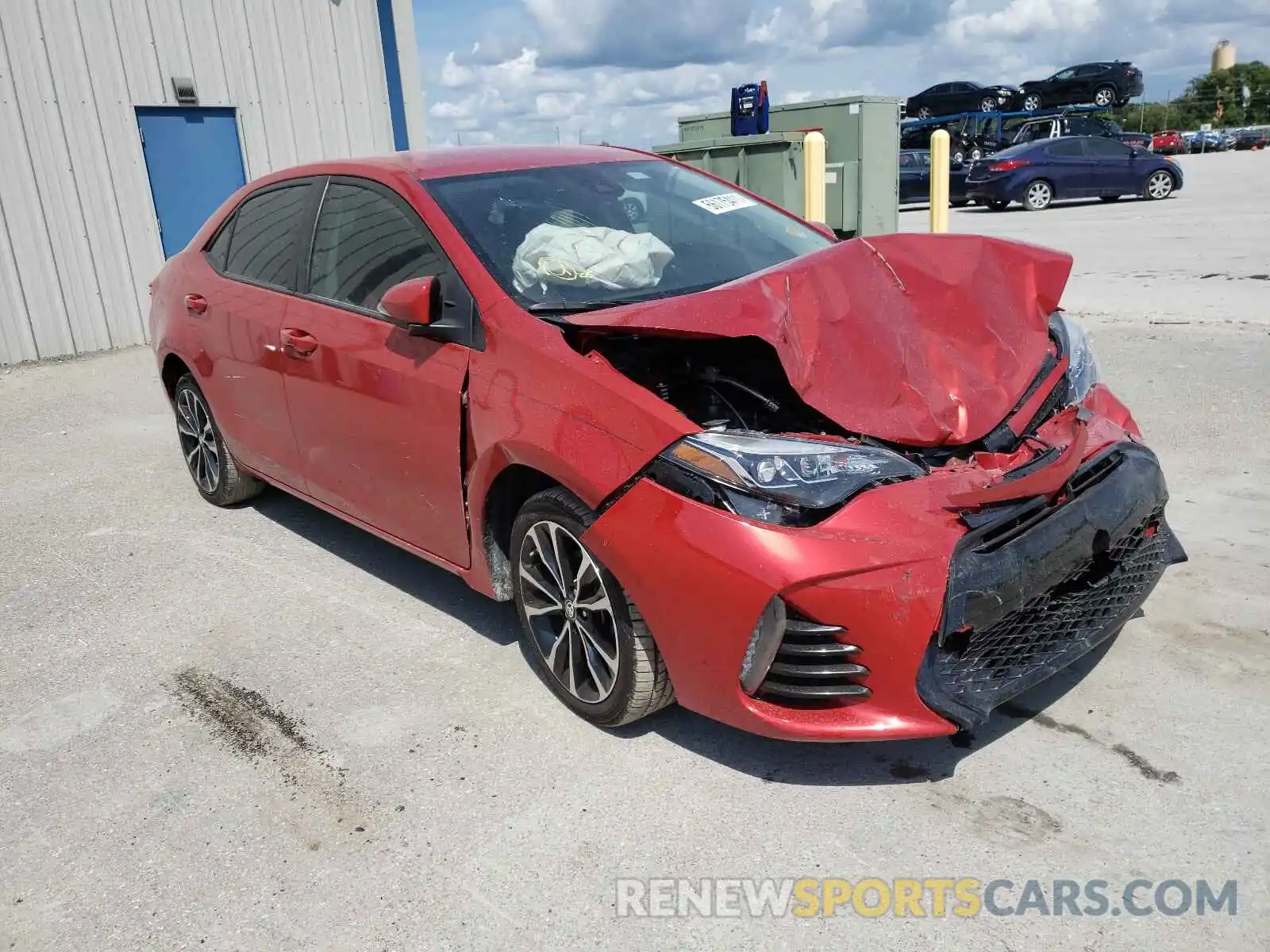 1 Photograph of a damaged car 5YFBURHE9KP910689 TOYOTA COROLLA 2019