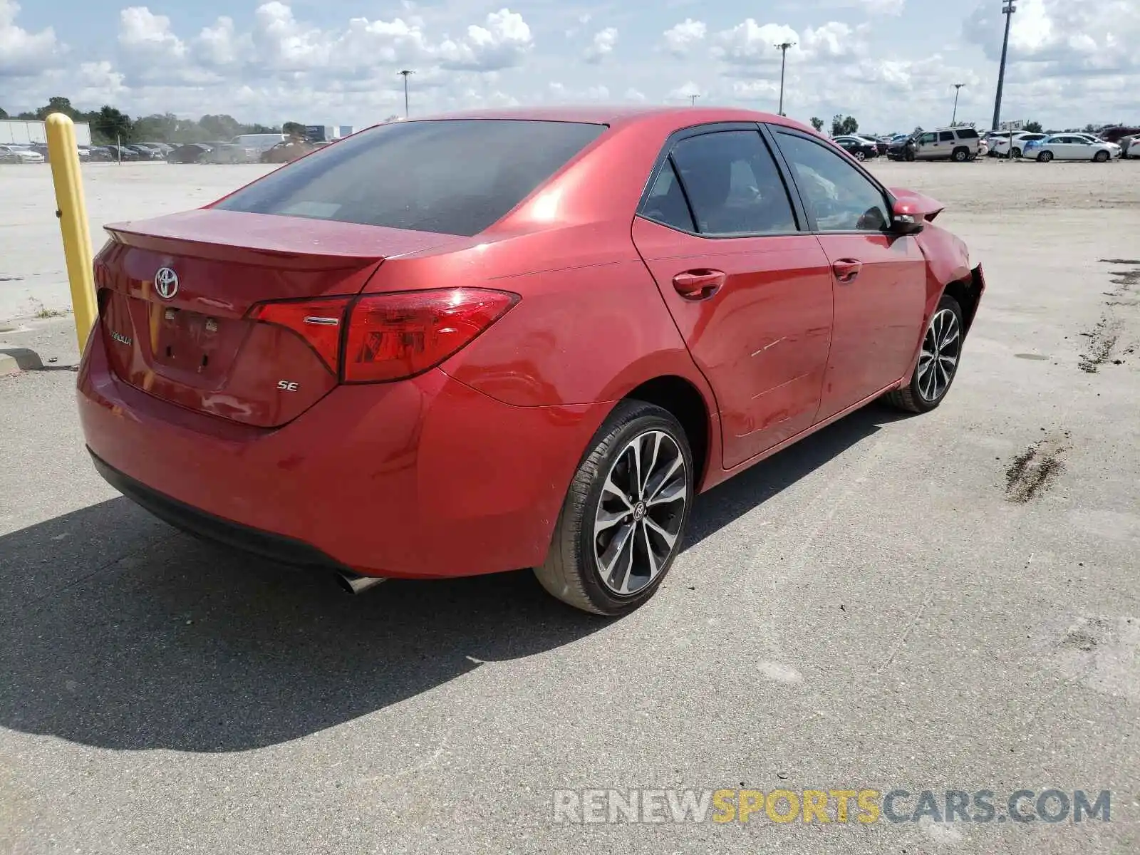 4 Photograph of a damaged car 5YFBURHE9KP910689 TOYOTA COROLLA 2019