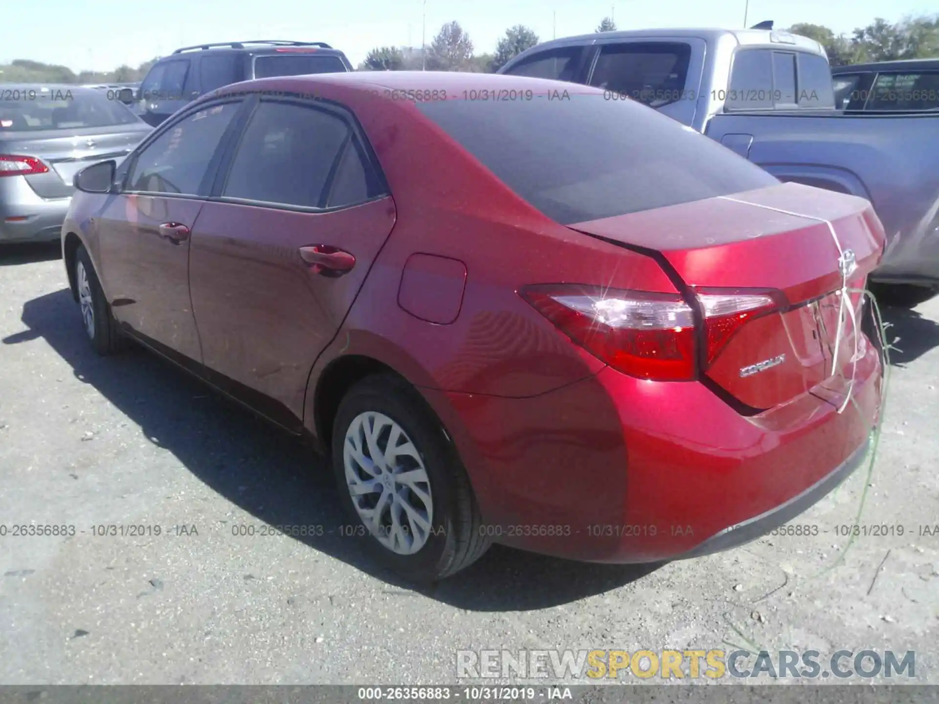 3 Photograph of a damaged car 5YFBURHE9KP911437 TOYOTA COROLLA 2019