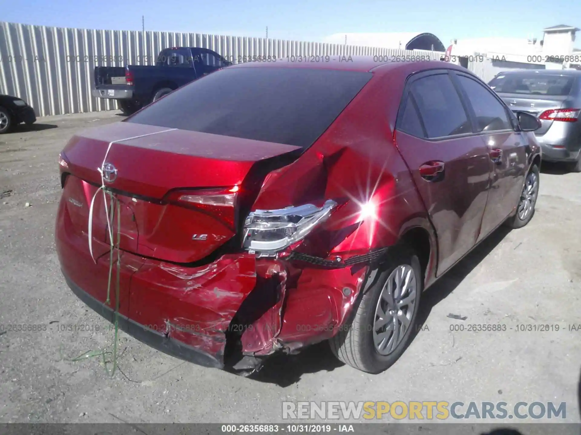 4 Photograph of a damaged car 5YFBURHE9KP911437 TOYOTA COROLLA 2019