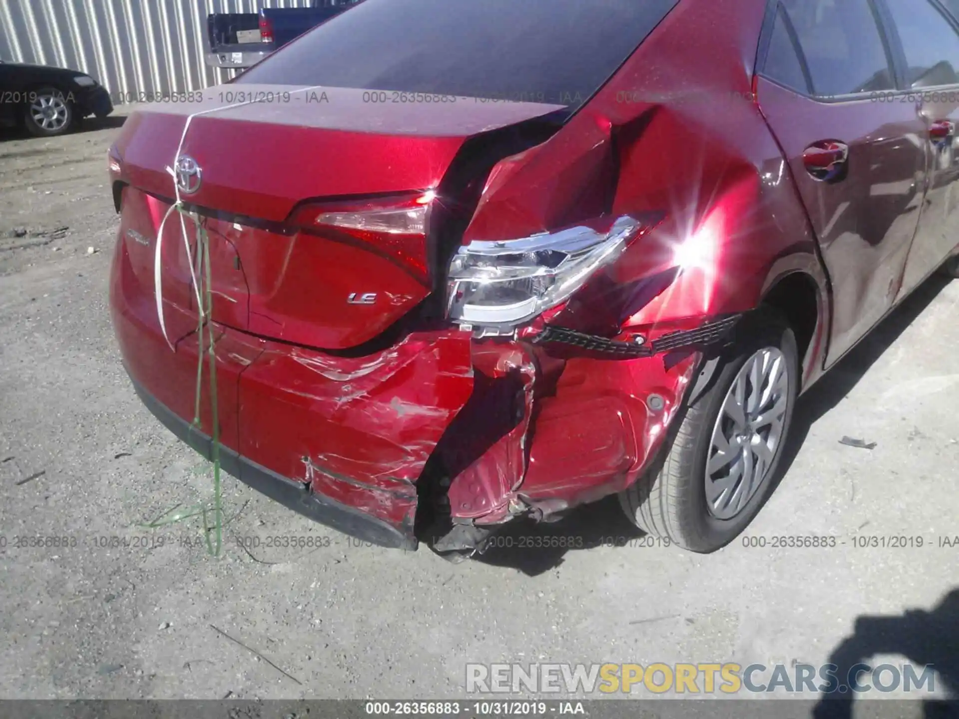 6 Photograph of a damaged car 5YFBURHE9KP911437 TOYOTA COROLLA 2019