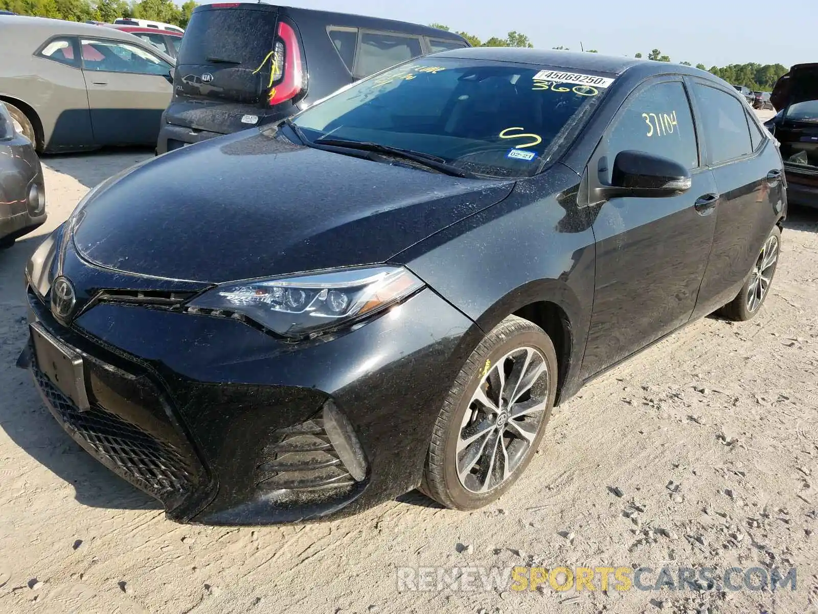 2 Photograph of a damaged car 5YFBURHE9KP912216 TOYOTA COROLLA 2019