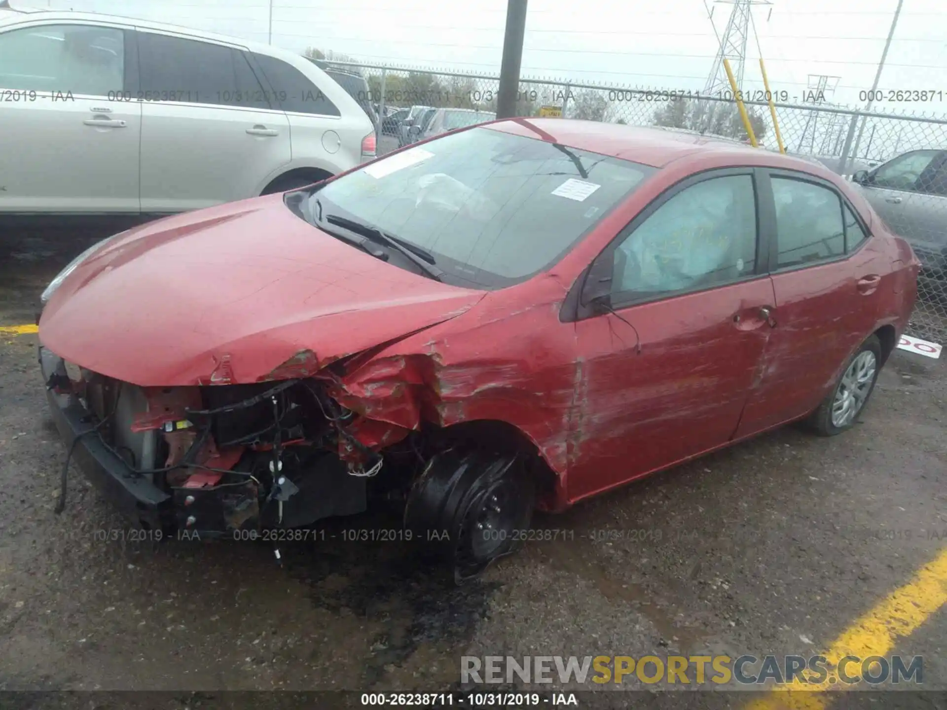 2 Photograph of a damaged car 5YFBURHE9KP912314 TOYOTA COROLLA 2019