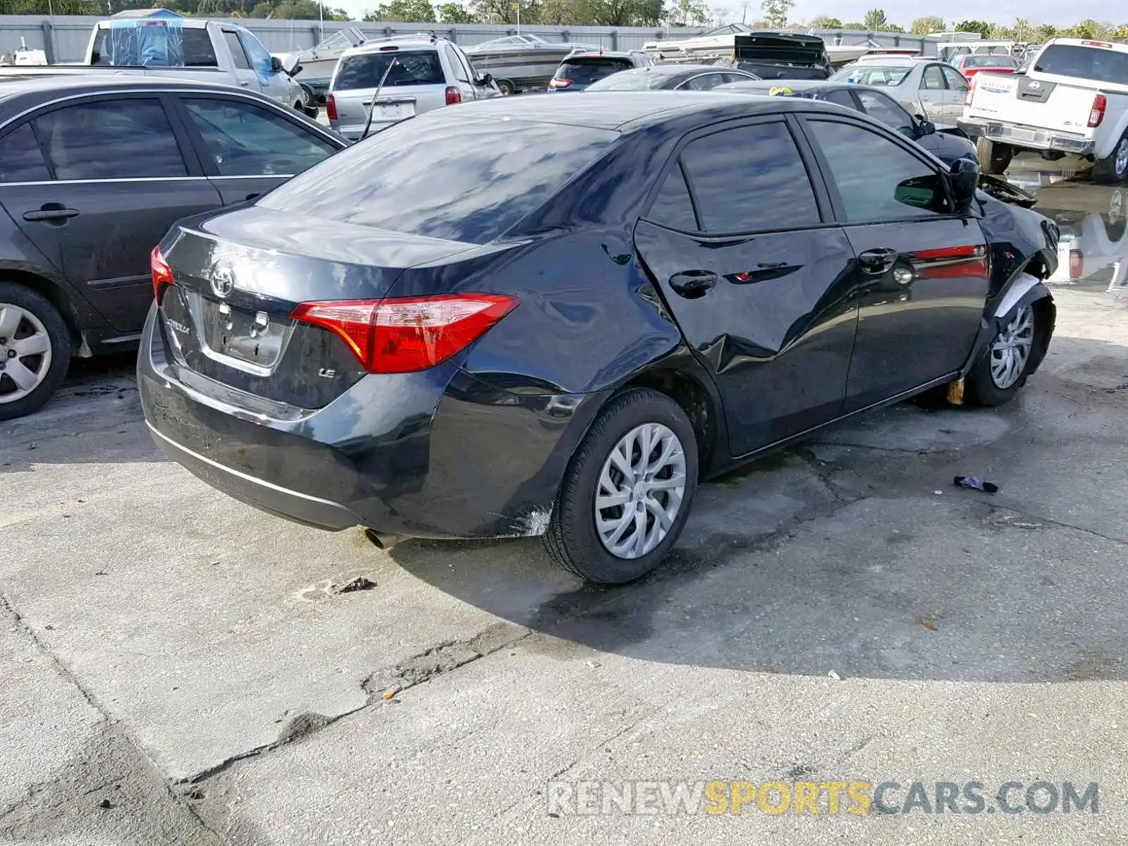 4 Photograph of a damaged car 5YFBURHE9KP912555 TOYOTA COROLLA 2019