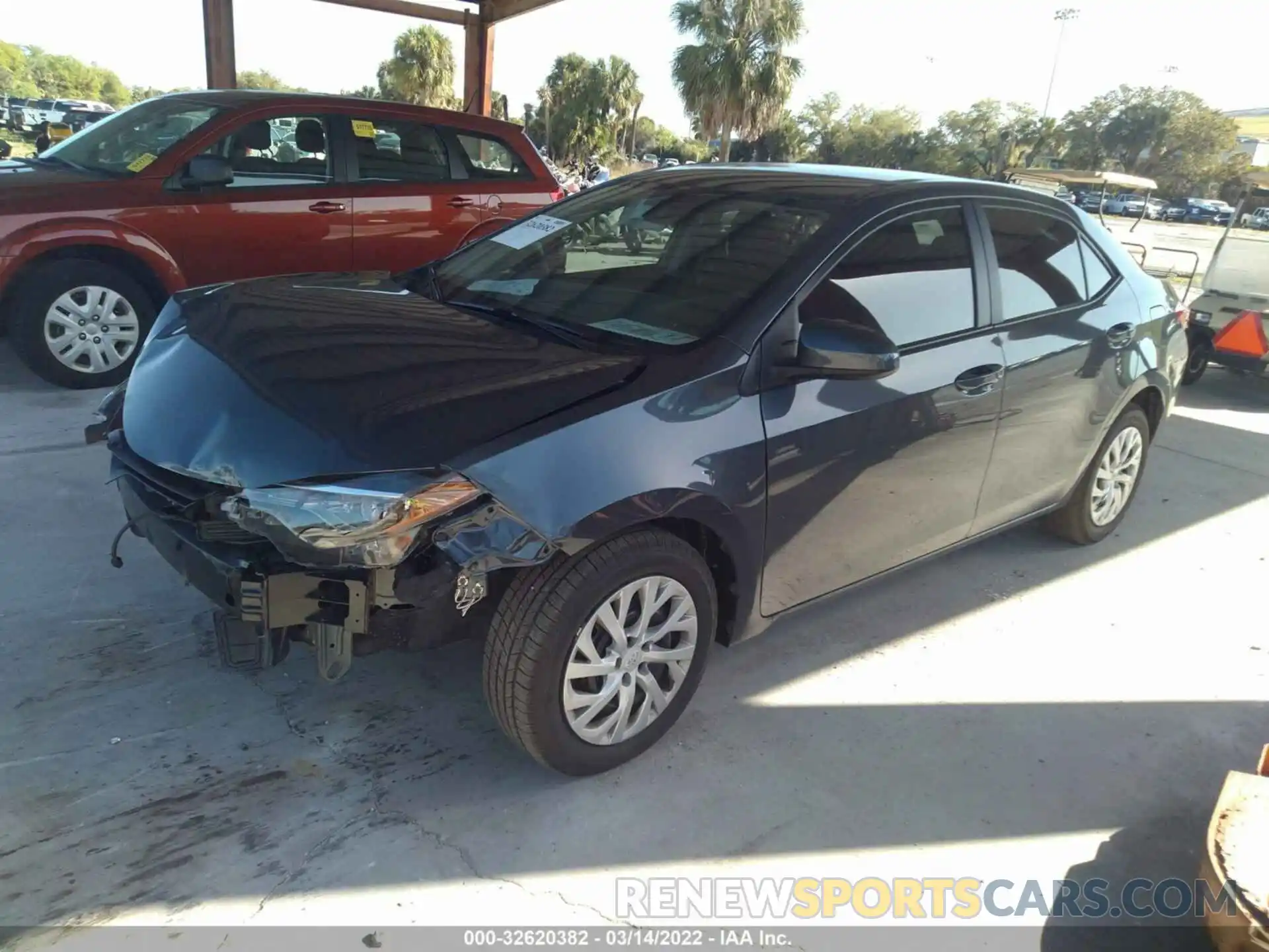 2 Photograph of a damaged car 5YFBURHE9KP913091 TOYOTA COROLLA 2019