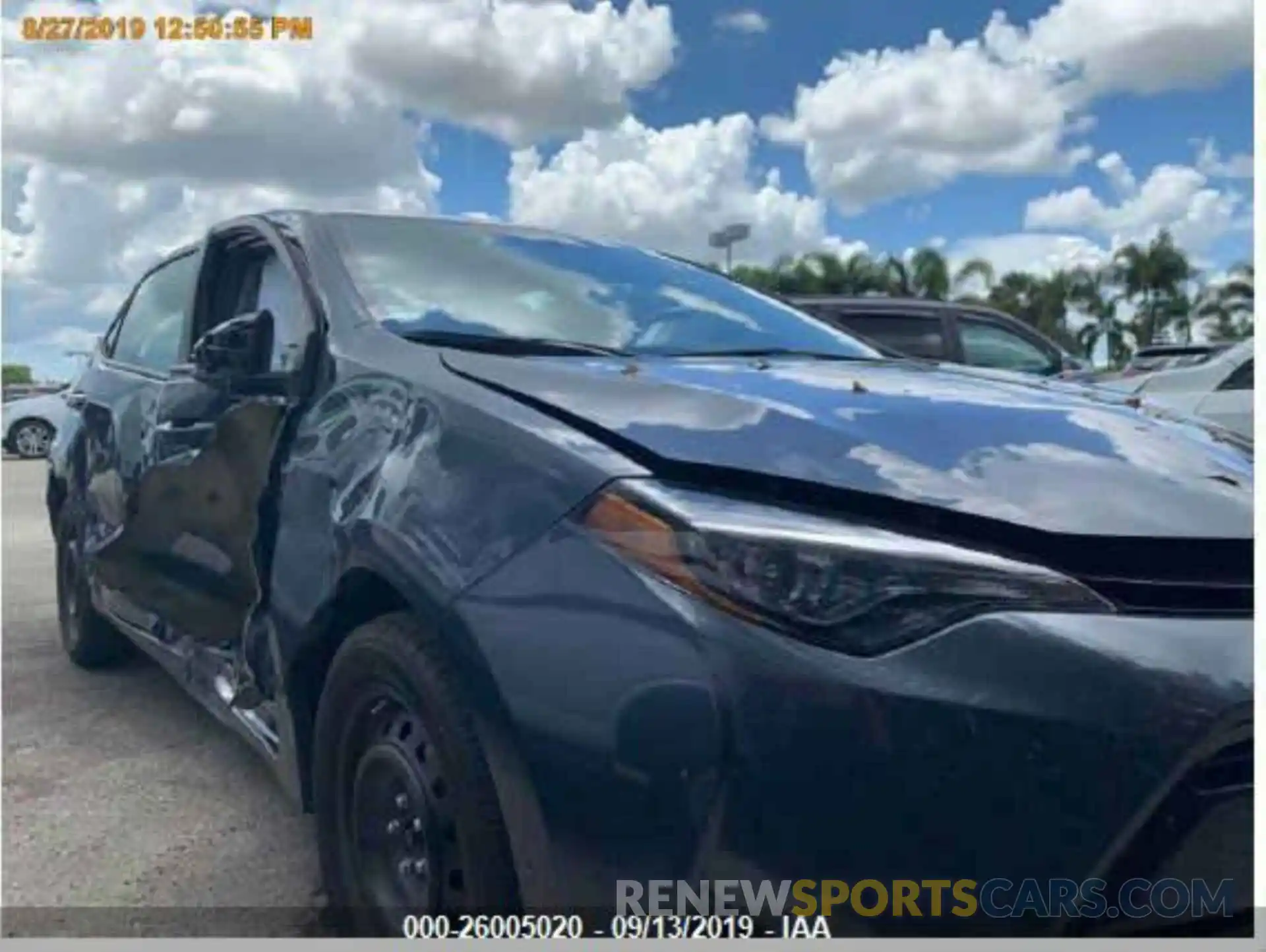 1 Photograph of a damaged car 5YFBURHE9KP913401 TOYOTA COROLLA 2019