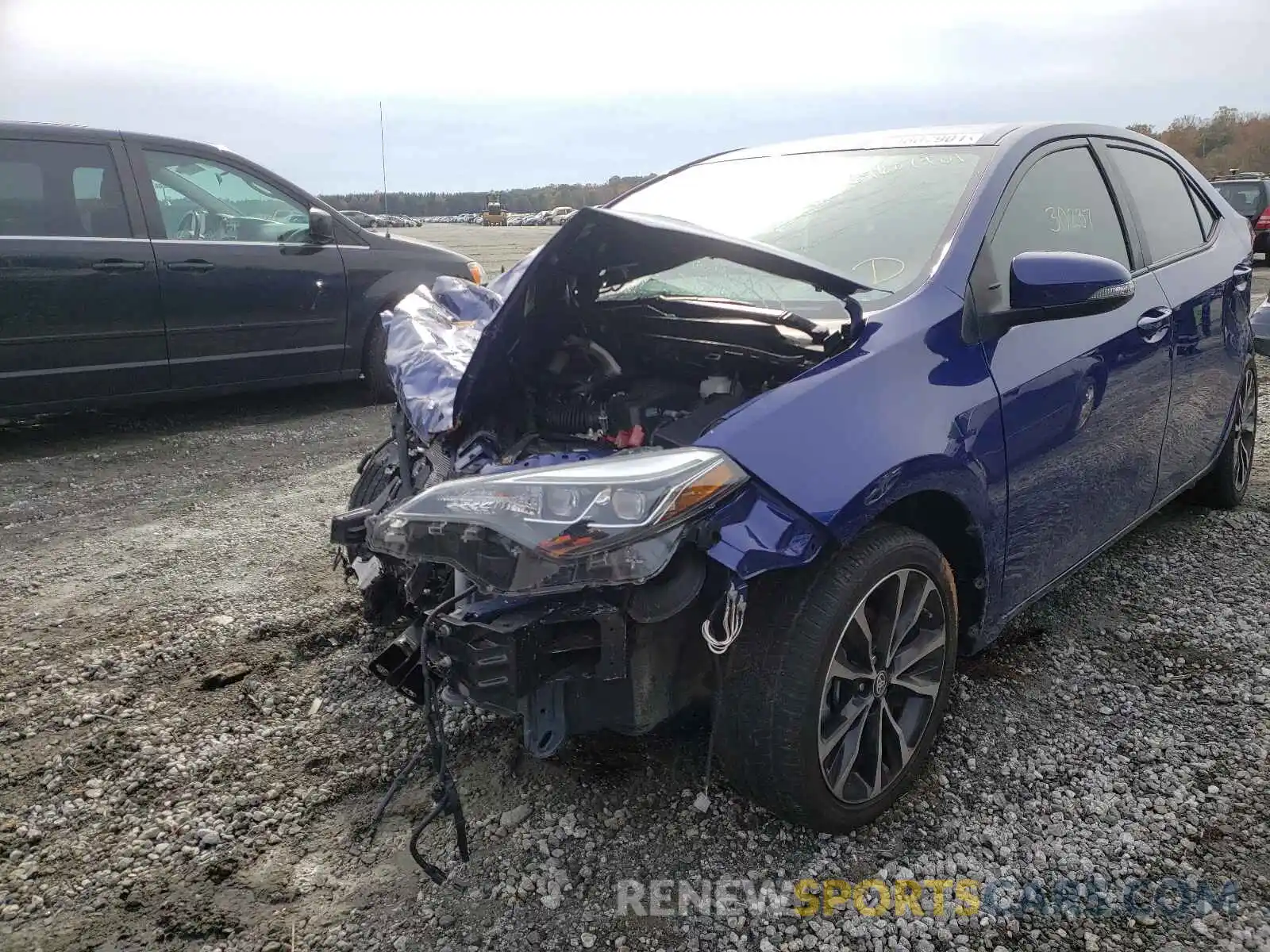 2 Photograph of a damaged car 5YFBURHE9KP914063 TOYOTA COROLLA 2019