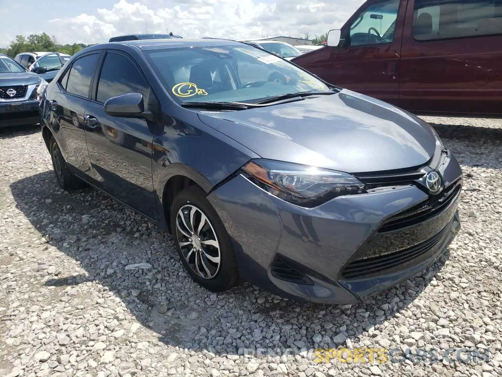 1 Photograph of a damaged car 5YFBURHE9KP915066 TOYOTA COROLLA 2019