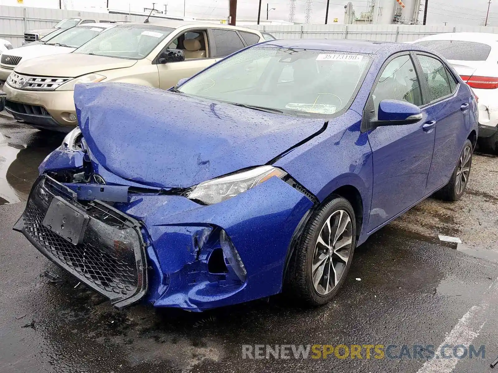 2 Photograph of a damaged car 5YFBURHE9KP915486 TOYOTA COROLLA 2019