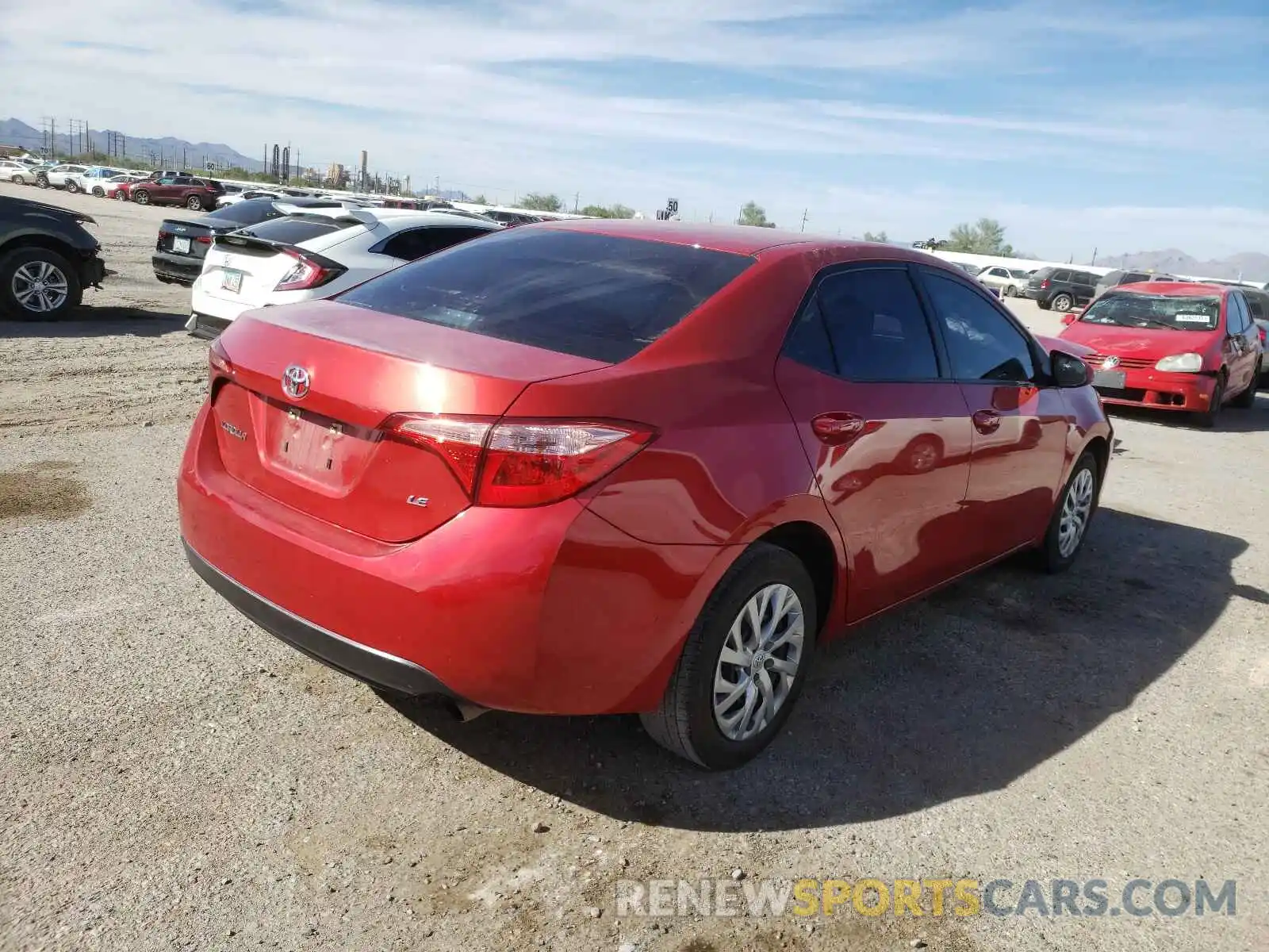 4 Photograph of a damaged car 5YFBURHE9KP916041 TOYOTA COROLLA 2019