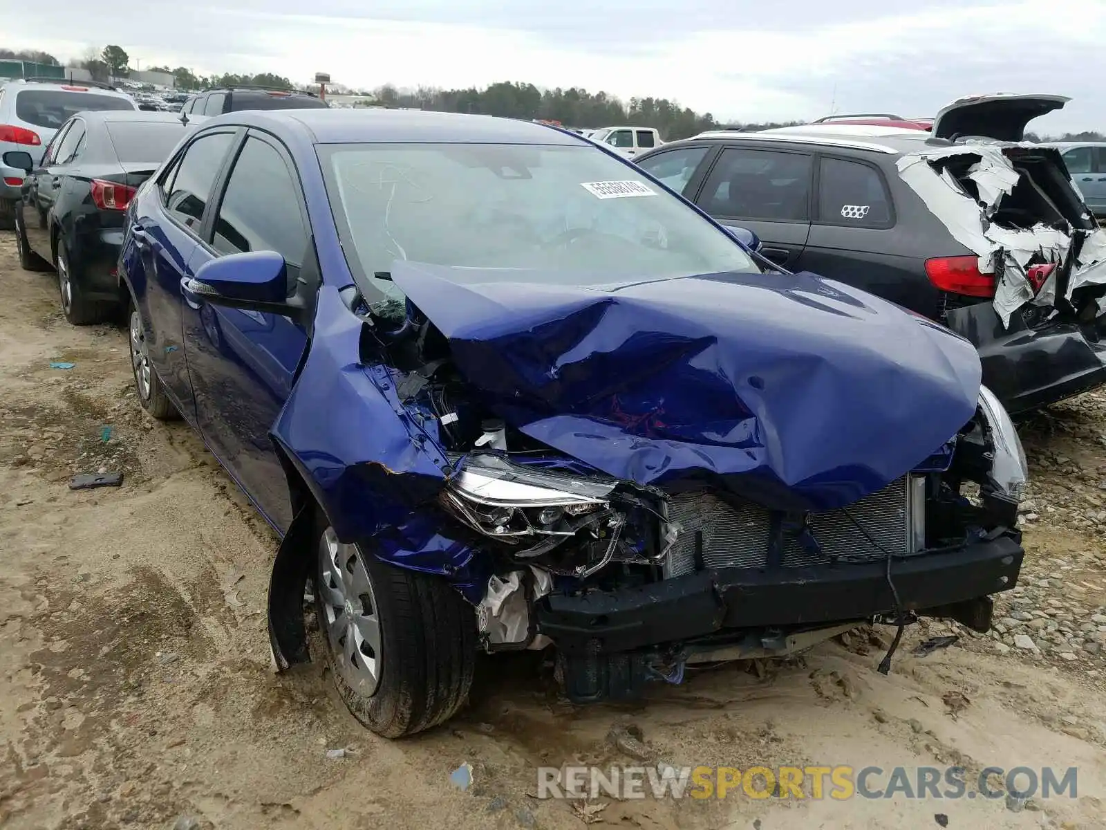 1 Photograph of a damaged car 5YFBURHE9KP916119 TOYOTA COROLLA 2019