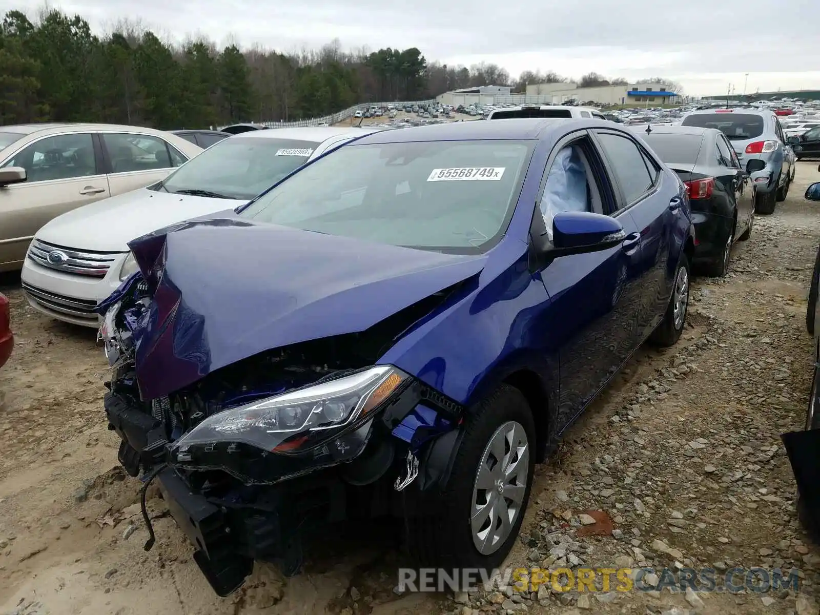 2 Photograph of a damaged car 5YFBURHE9KP916119 TOYOTA COROLLA 2019