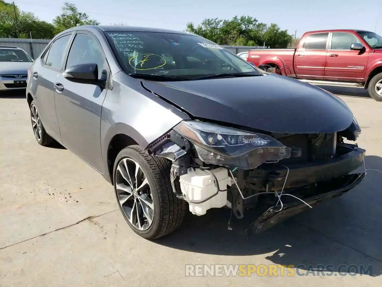 1 Photograph of a damaged car 5YFBURHE9KP916394 TOYOTA COROLLA 2019