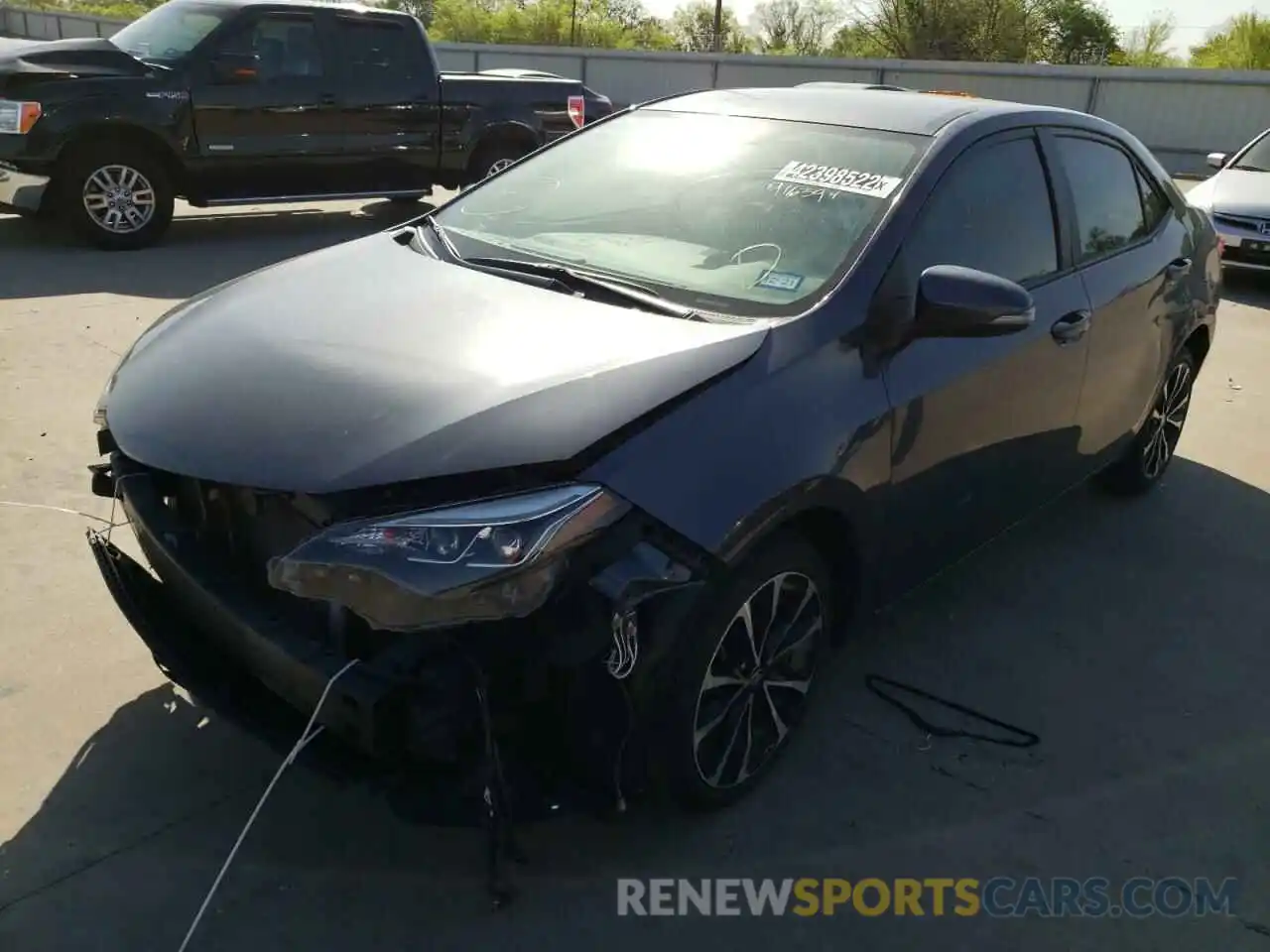 2 Photograph of a damaged car 5YFBURHE9KP916394 TOYOTA COROLLA 2019