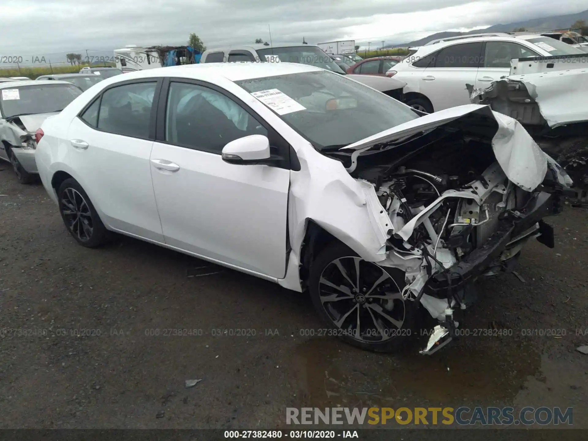 1 Photograph of a damaged car 5YFBURHE9KP916587 TOYOTA COROLLA 2019