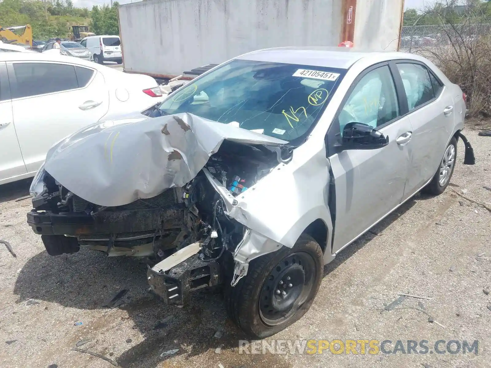 2 Фотография поврежденного автомобиля 5YFBURHE9KP917481 TOYOTA COROLLA 2019