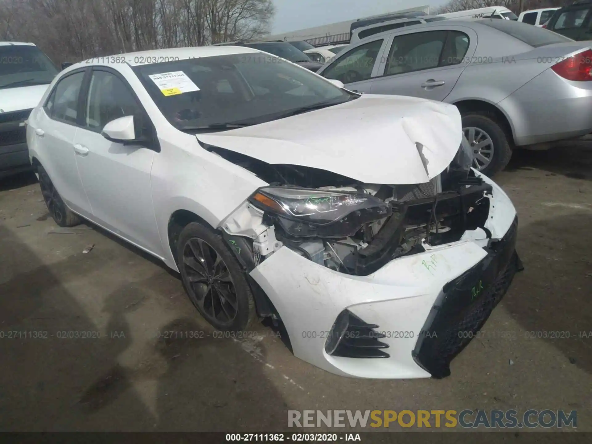 1 Photograph of a damaged car 5YFBURHE9KP917738 TOYOTA COROLLA 2019