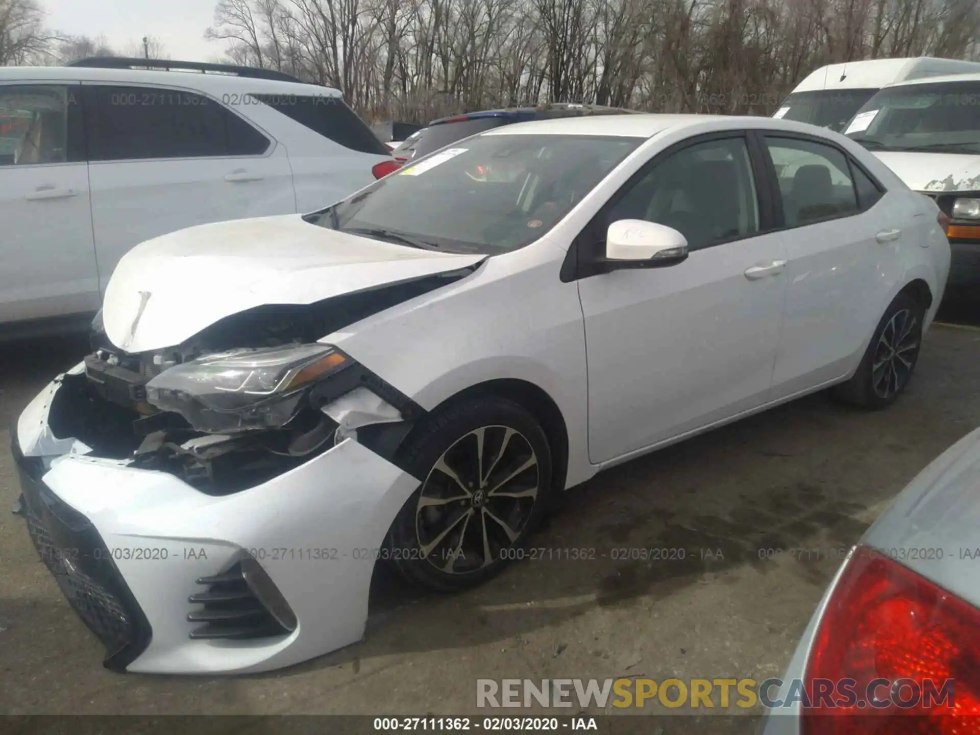 2 Photograph of a damaged car 5YFBURHE9KP917738 TOYOTA COROLLA 2019