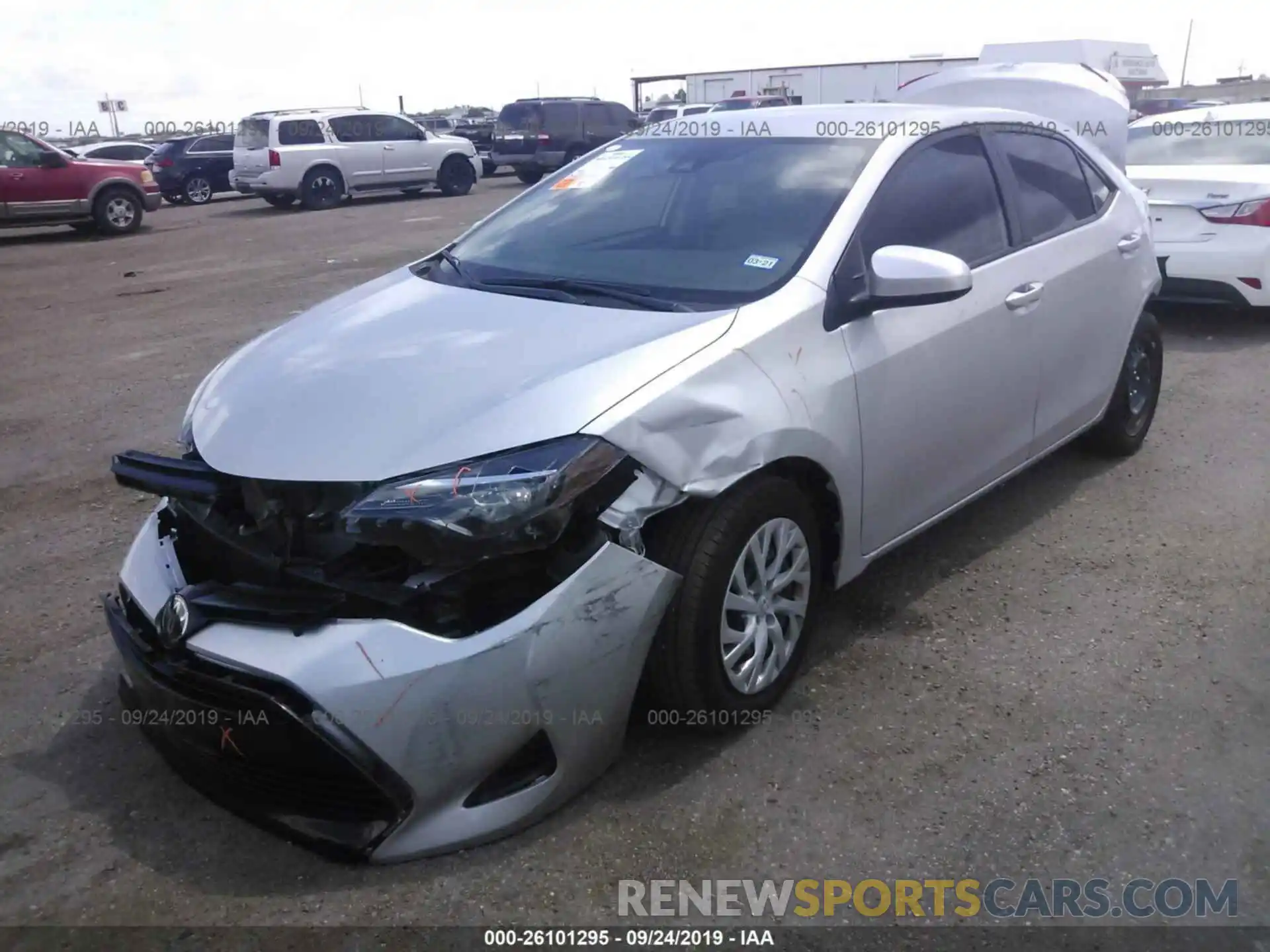 2 Photograph of a damaged car 5YFBURHE9KP917948 TOYOTA COROLLA 2019