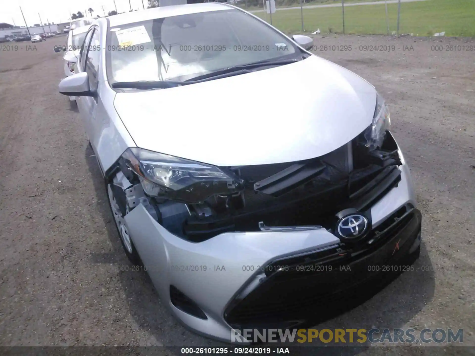 6 Photograph of a damaged car 5YFBURHE9KP917948 TOYOTA COROLLA 2019