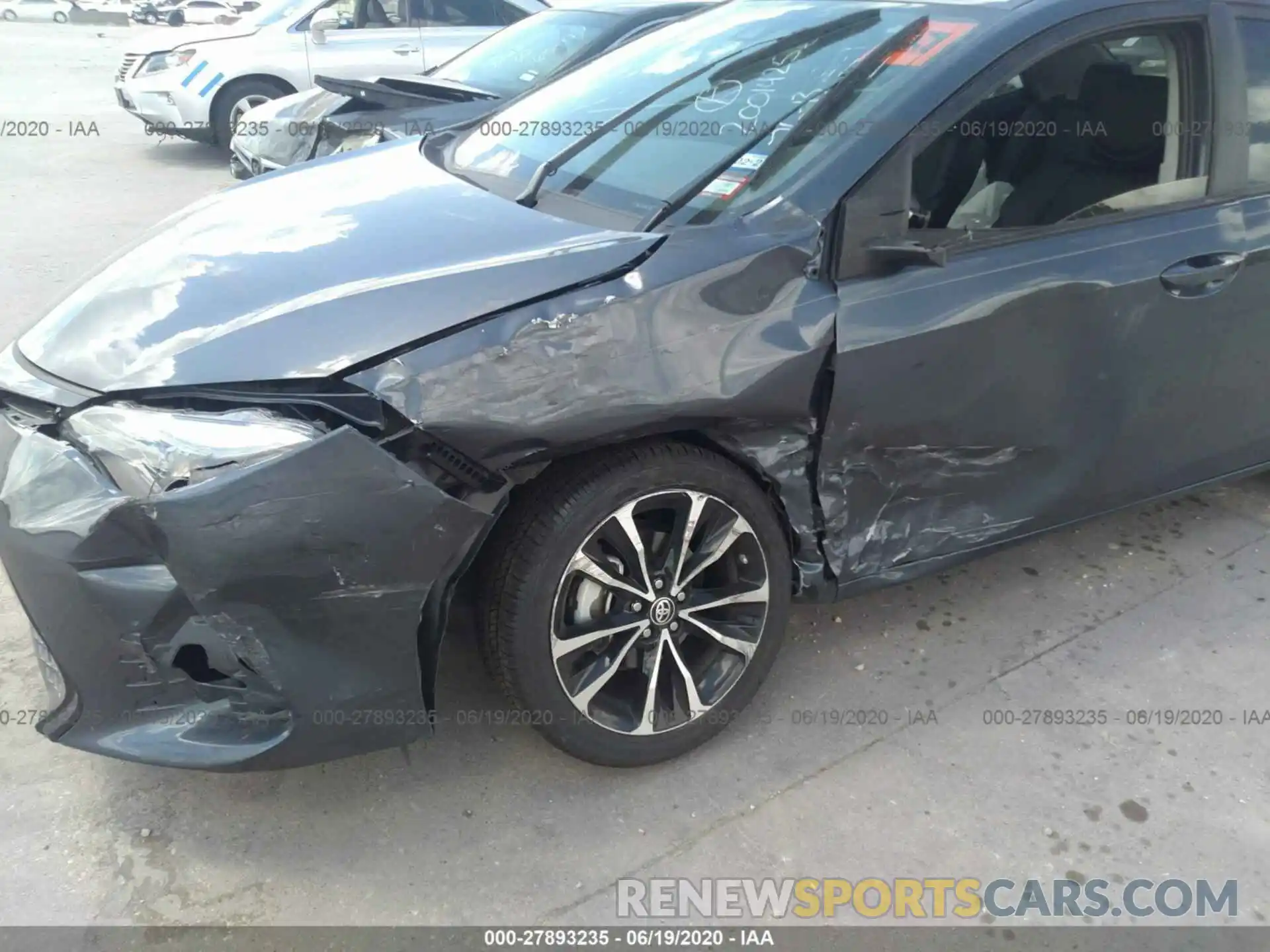 6 Photograph of a damaged car 5YFBURHE9KP917951 TOYOTA COROLLA 2019