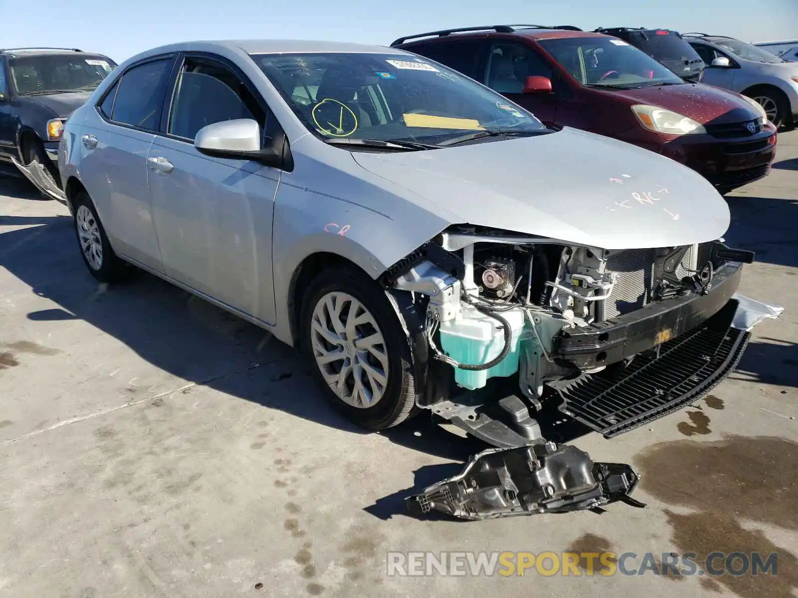 1 Photograph of a damaged car 5YFBURHE9KP918002 TOYOTA COROLLA 2019