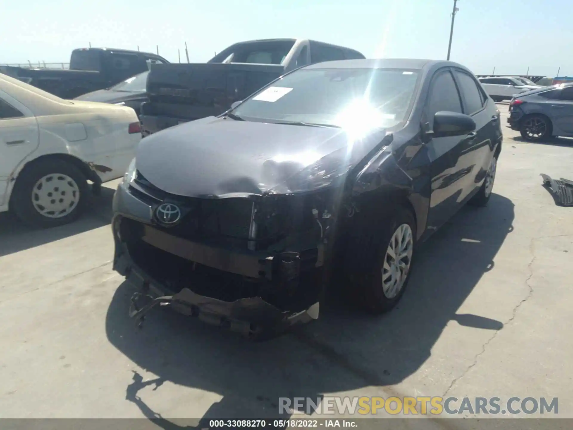 2 Photograph of a damaged car 5YFBURHE9KP918100 TOYOTA COROLLA 2019