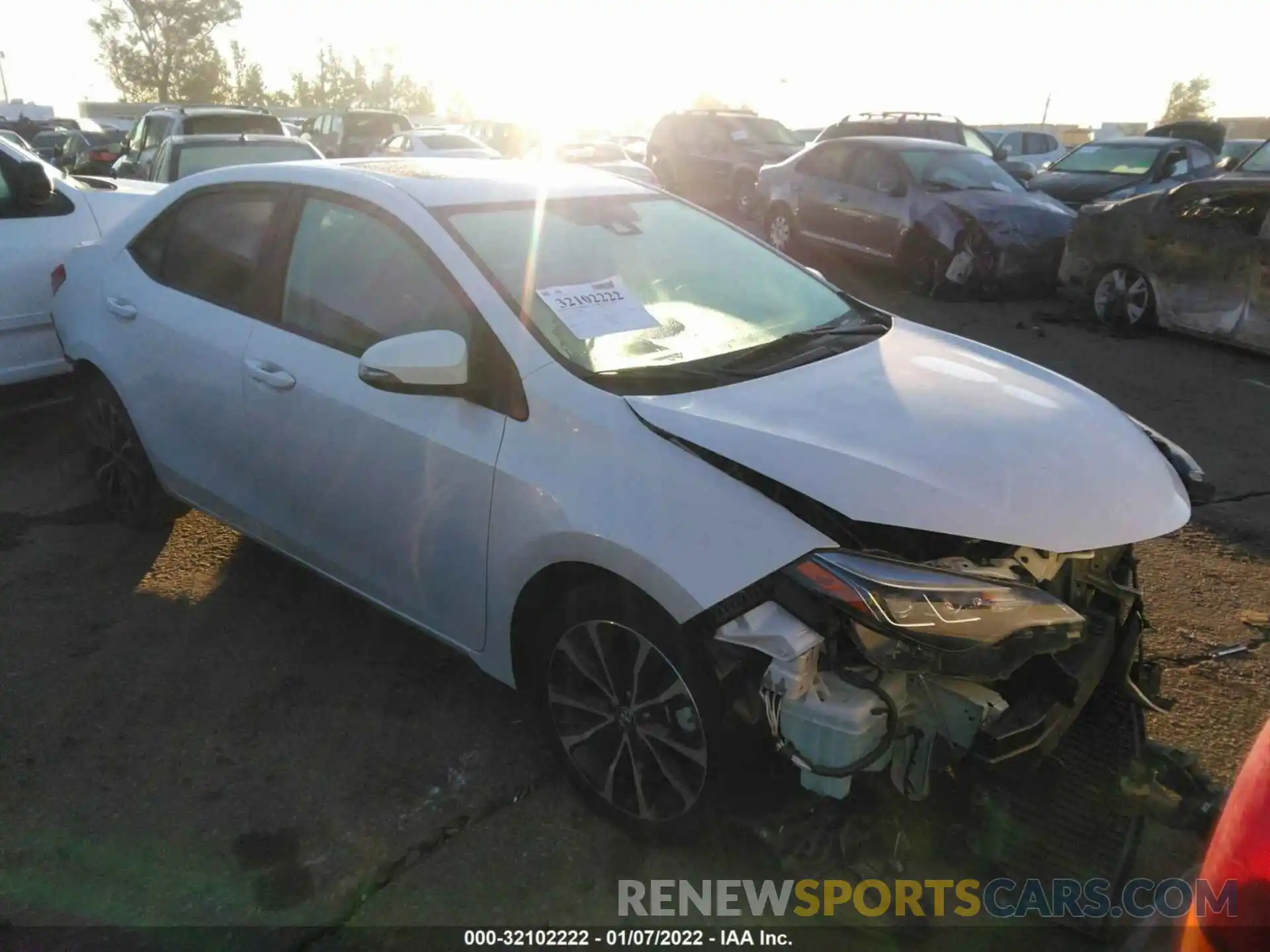 1 Photograph of a damaged car 5YFBURHE9KP918176 TOYOTA COROLLA 2019