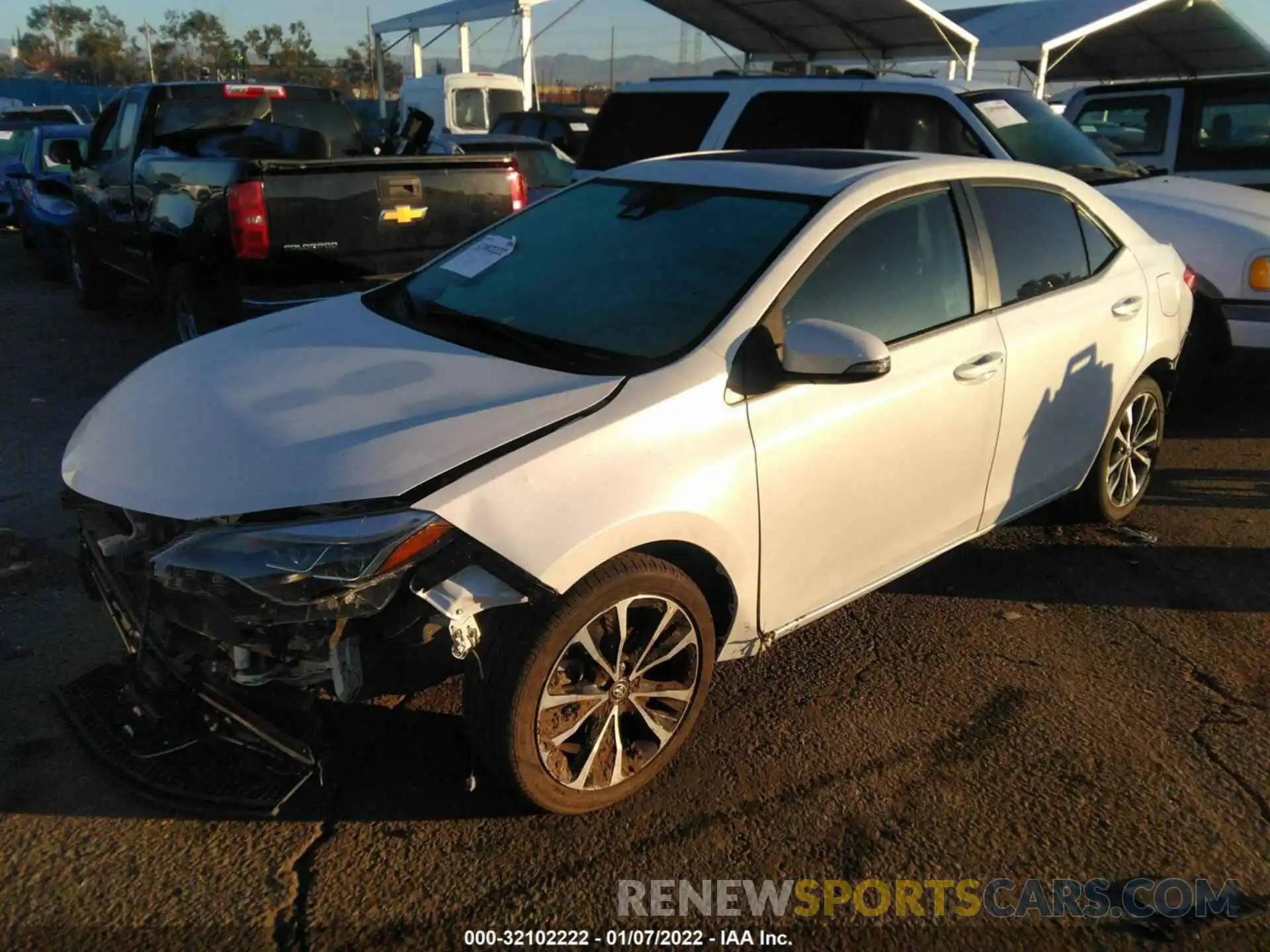 2 Photograph of a damaged car 5YFBURHE9KP918176 TOYOTA COROLLA 2019