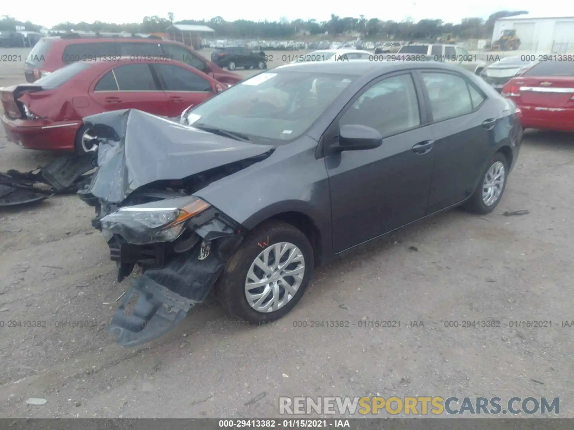 2 Photograph of a damaged car 5YFBURHE9KP918310 TOYOTA COROLLA 2019