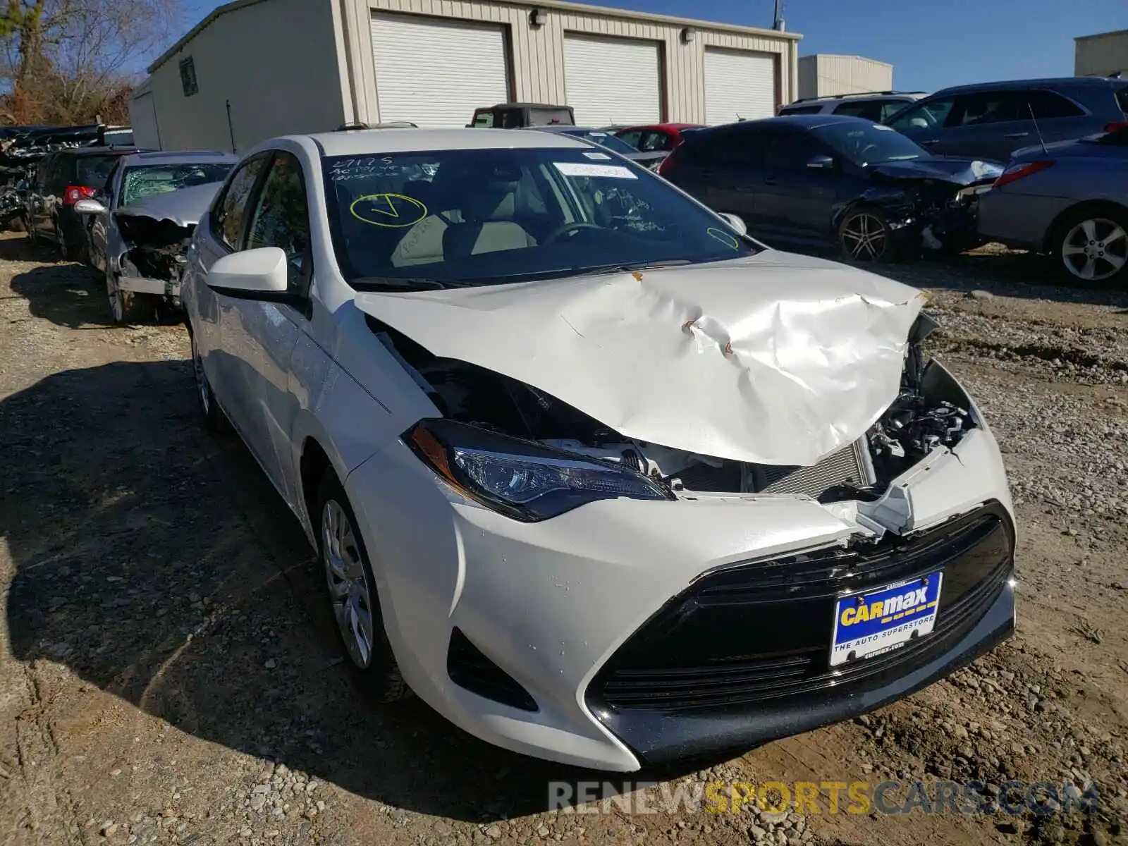 1 Photograph of a damaged car 5YFBURHE9KP918405 TOYOTA COROLLA 2019