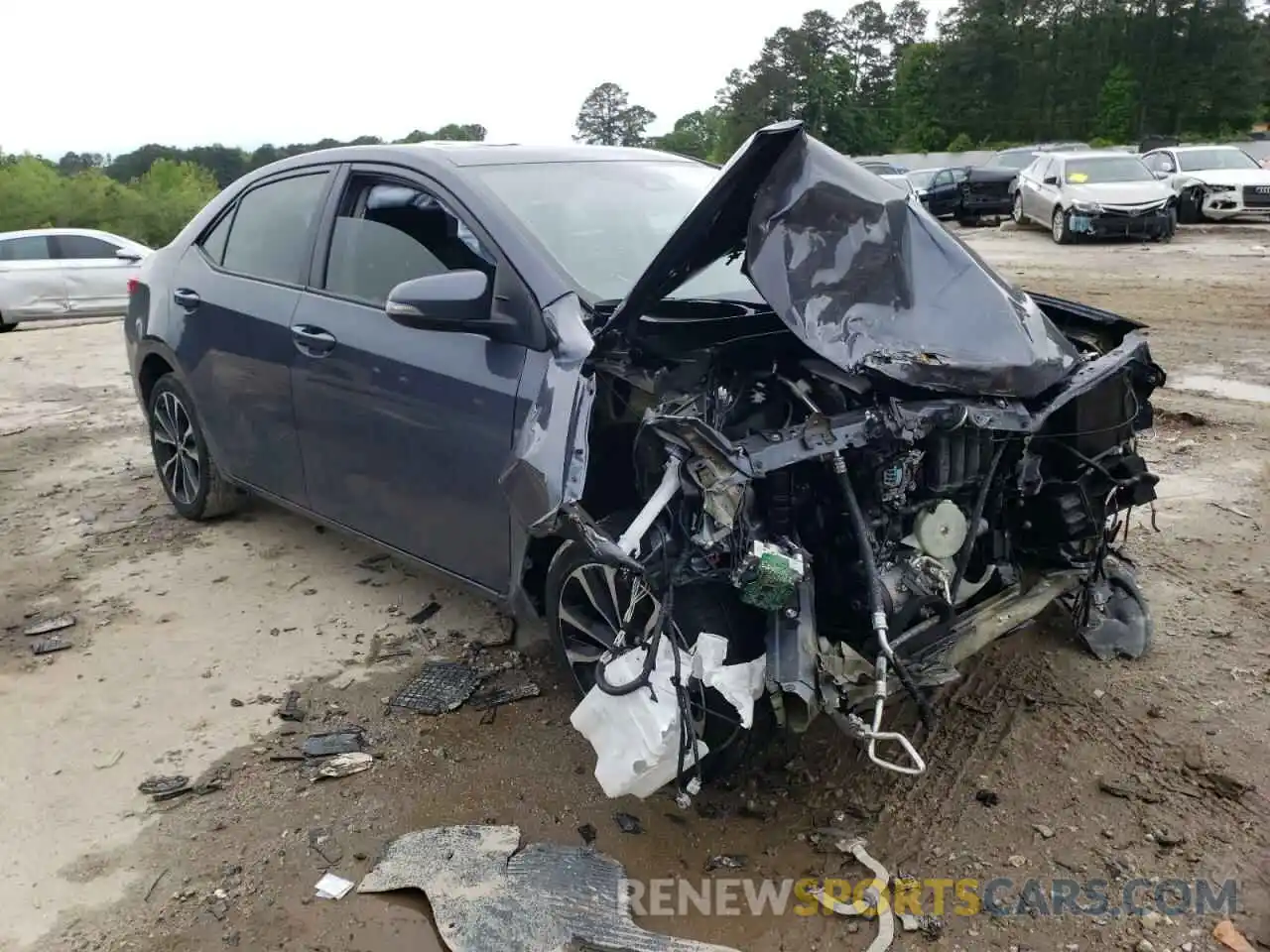 1 Photograph of a damaged car 5YFBURHE9KP918775 TOYOTA COROLLA 2019