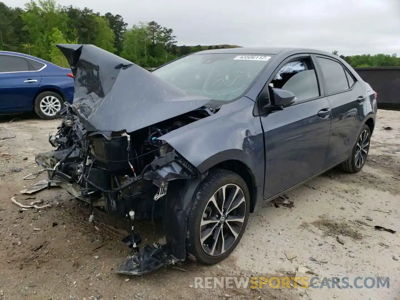 2 Photograph of a damaged car 5YFBURHE9KP918775 TOYOTA COROLLA 2019