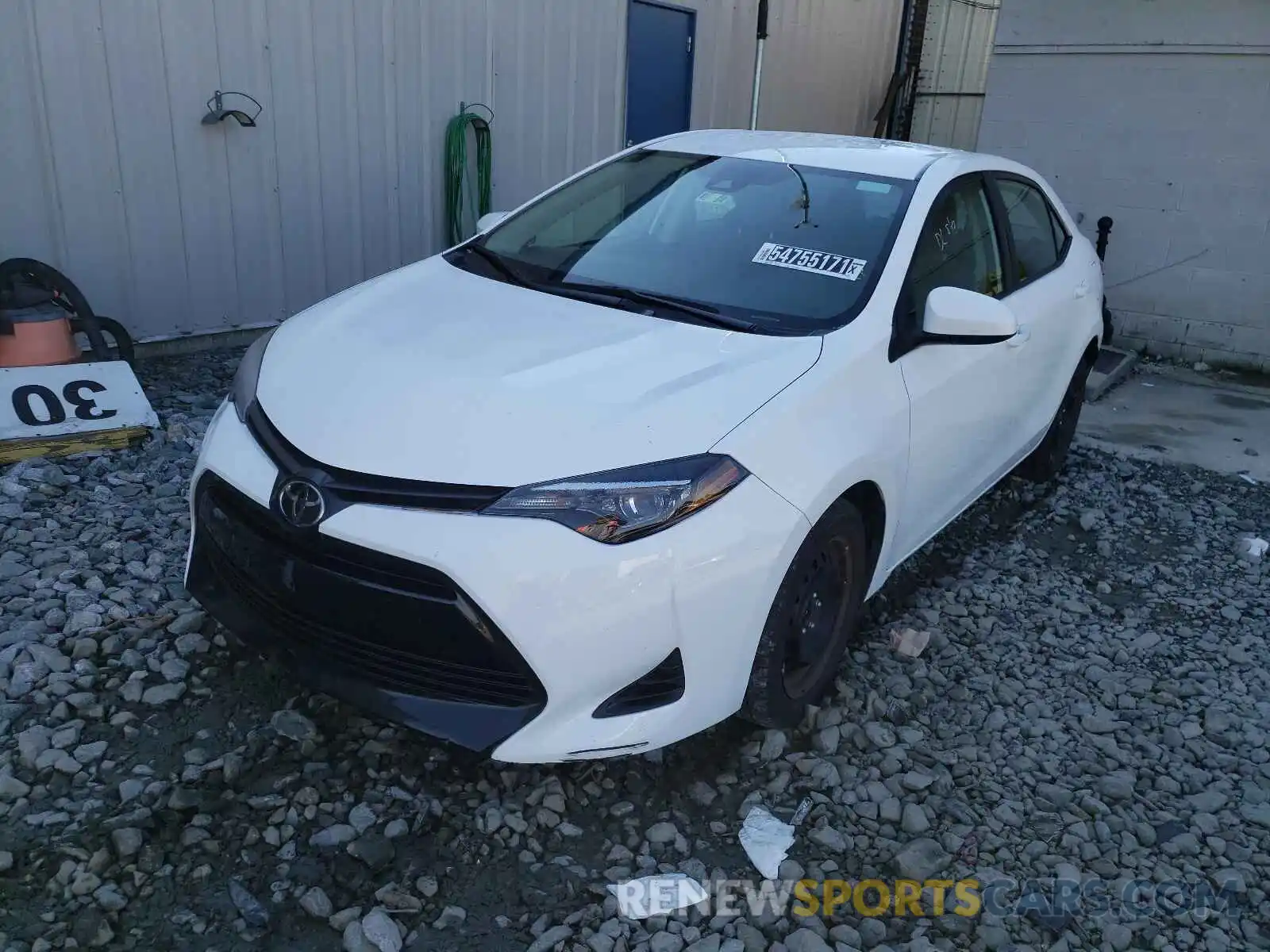 2 Photograph of a damaged car 5YFBURHE9KP918856 TOYOTA COROLLA 2019